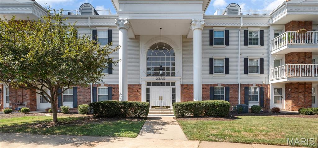 **Chesterfield Convenience Meets Comfortable, Stylish Living!** Step into this inviting 2-bedroom, 2-full-bath condo located in a secure building in the highly sought-after Chesterfield area near parks, restaurants, shops, and entertainment. With thoughtful updates, desirable features including the furnace from 2025 and water heater from 2019, and flexible living space with a bonus room in addition to the two bedrooms, this home is a fantastic opportunity for anyone looking for comfort and convenience in a prime location.The spacious living room welcomes you with an **electric fireplace**, creating the perfect setting for cozy evenings or entertaining guests. **Anderson windows throughout** fill the home with natural light, while **crown molding** in the main living space adds an elegant finishing touch.The kitchen combines style and functionality with **stainless steel appliances**, including the refrigerator, all included with the home. The adjoining **dining room** offers plenty of space for everyday meals or hosting friends and family.Retreat to the generously sized primary bedroom featuring a **walk-in horseshoe closet with abundant storage**—a standout feature for those who appreciate having room to organize everything with ease. The second bedroom and additional full bathroom provide flexibility for guests, family, or a home office.Need extra space? The **bonus room** offers endless possibilities for a home office, hobby room, den, workout area, or additional storage.Another appealing feature is the **private walk-out deck**, providing your own outdoor space to enjoy morning coffee or unwind after a long day.Convenience continues with an **included washer and dryer** and **oversized garage parking space with elevator**. Located in a secure building with access to the complex pool, tennis court, and clubhouse and close to all that Chesterfield has to offer, this condo provides an ideal combination of privacy, functionality, and easy living.**Don’t miss your chance to make this Chesterfield condo your next home!** Schedule your showing today and see all that this inviting property has to offer.
