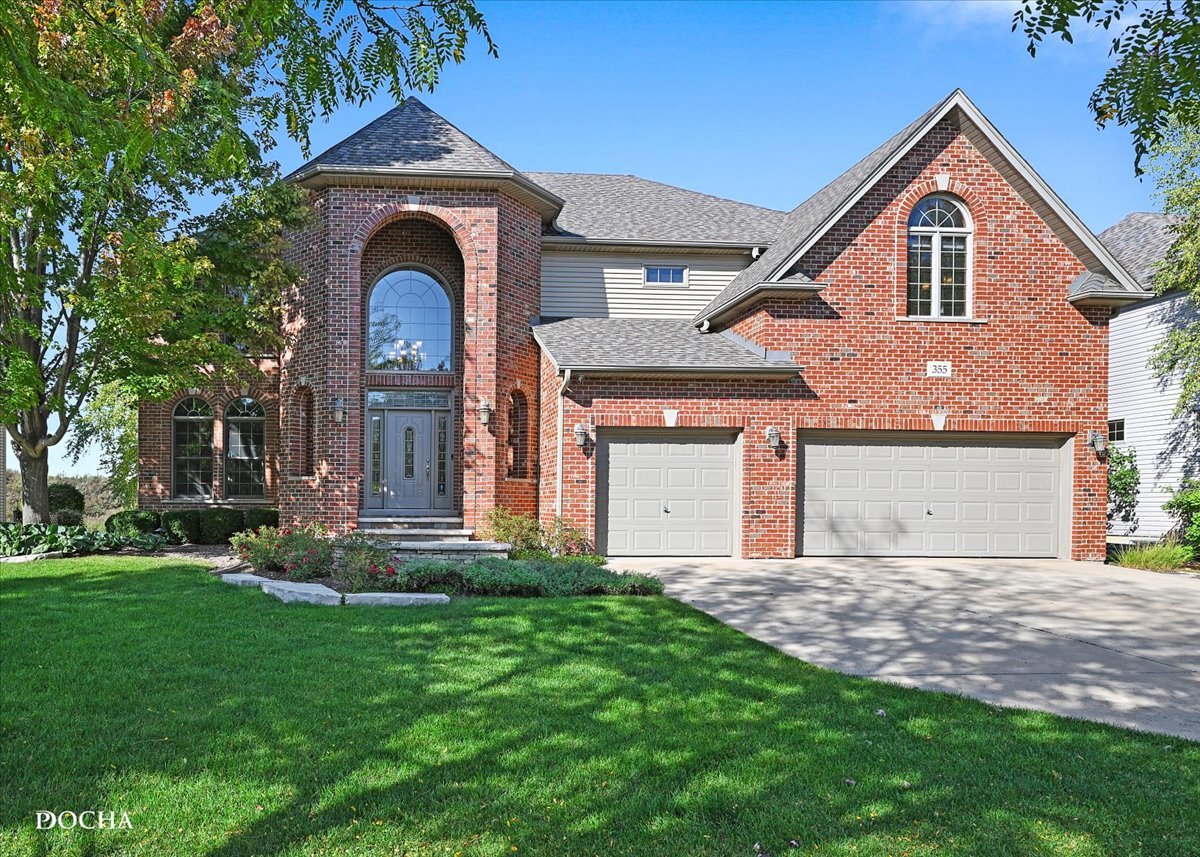 Why wait for new construction when you can own this stunning custom built home in sought-after Deerpath Trails with upgrades throughout!! This 4 bedroom, 3.5 bath home offers an open floor plan with spacious living and dining areas, featuring an incredible primary suite with private bath and walk-in closet. Family room has floor to ceiling brick fireplace and lots of windows overlooking the amazing backyard. The finished basement is a true highlight, featuring a wet bar, exercise room, full bath, game room, family room, pool table and shuffleboard-perfect for entertaining. Outdoor living is just as impressive with a brick paver patio and deck overlooking the landscaped yard. Conveniently located near parks, trails, shopping, dining, and highly rated Oswego schools.