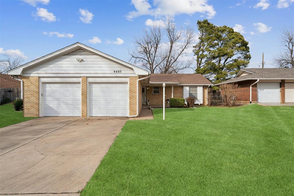 You’re going to love this adorable home at 4405 NW 56th Terrace! It truly checks so many boxes. It features three generously sized bedrooms, beautiful wood-look LVP flooring throughout (no carpet!), and fresh interior paint, giving it a move-in-ready feel.Situated on a huge lot, there’s plenty of room to enjoy outdoor living, entertaining, or future possibilities. The location is fantastic—close to The Oaks, Lake Hefner, and Penn Square Mall, offering easy access to shopping, dining, and recreation.Major updates include a hot water tank in 2024/2025, an HVAC system in 2023, and newer garage doors installed. This home is cozy, well-maintained, and full of charm—perfect for anyone looking for comfort, convenience, and value in a great Oklahoma City location.Don’t miss this one—it’s a must-see!