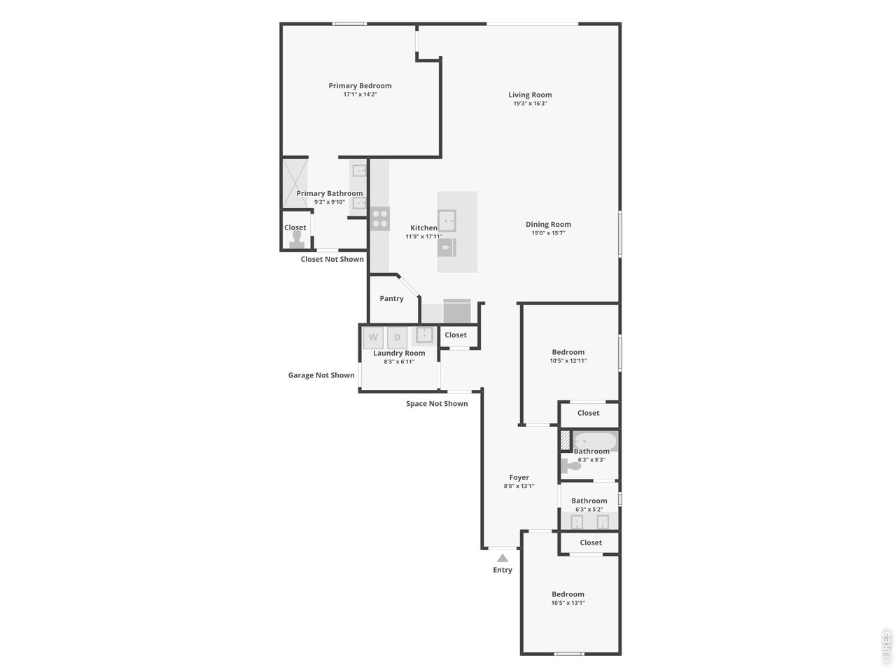 Kittle Real Estate presents this single-level home is designed for comfort and convenience, with a layout that feels simple, functional, and easy to enjoy every day. The foyer leads into a light-filled main living area where the living room, kitchen, and dining space flow seamlessly together. The open layout creates a comfortable setting for both everyday living and easy entertaining. The kitchen features granite countertops, stainless steel appliances, a huge island with seating, and a pantry, offerings tons of prep room and storage. The split-bedroom design places the primary suite on its own side of the home, while the additional bedrooms are set apart, offering a more comfortable and functional setup. The spacious primary bedroom features an ensuite bath and a walk-in closet, while the two additional bedrooms share a full bathroom and can easily serve as guest rooms, office space, or hobby areas depending on your needs. The fenced backyard includes a concrete patio for easy outdoor living, along with raised garden beds with irrigation, making it simple to enjoy and maintain. The massive, heated RV garage is a standout feature, offering incredible space for storage, projects, or workshop use, complete with an RV plug-in that adds even more convenience. Convenient location, less than a mile from the community park and with easy access to Fort Collins, Loveland, and Greeley.