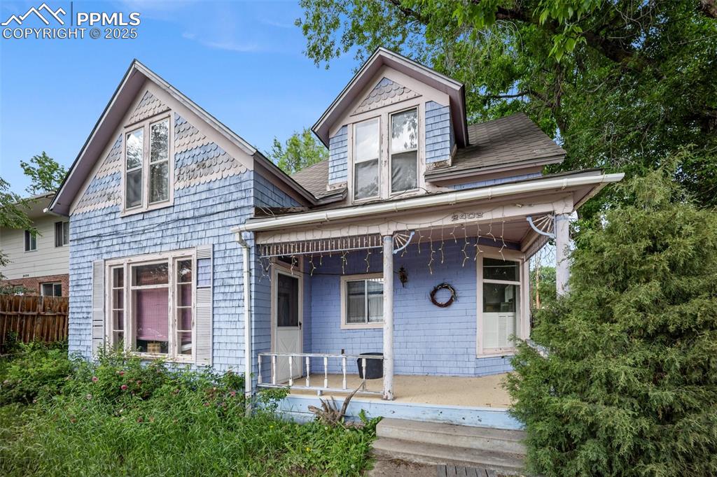 Step back in time and seize a unique renovation opportunity with this charming 3-bedroom, 2-bathroom home, offering 1,671 sq ft of living space on a prominent corner lot in Old Colorado City. Built in 1899, this property isn't just a house; it's a living, breathing part of the old west side, brimming with history and potential.

While this home is in need of a full renovation and has noted foundation issues, its location is truly amazing. Situated on Uintah, you're right in the heart of historic Old Colorado City, with its vibrant shops, restaurants, and unique atmosphere just a few blocks away.

The property's R2 zoning and alley access provide an incredible advantage: the potential to add a second dwelling unit on the parcel, significantly increasing its value and versatility. Imagine restoring this piece of history while also developing an additional income-producing unit or a separate space for family.

This is a prime chance for a savvy investor or a visionary homeowner looking to bring a historic gem back to life. Don't miss the opportunity to create your dream home and potentially expand on this exceptional Old Colorado City corner lot!