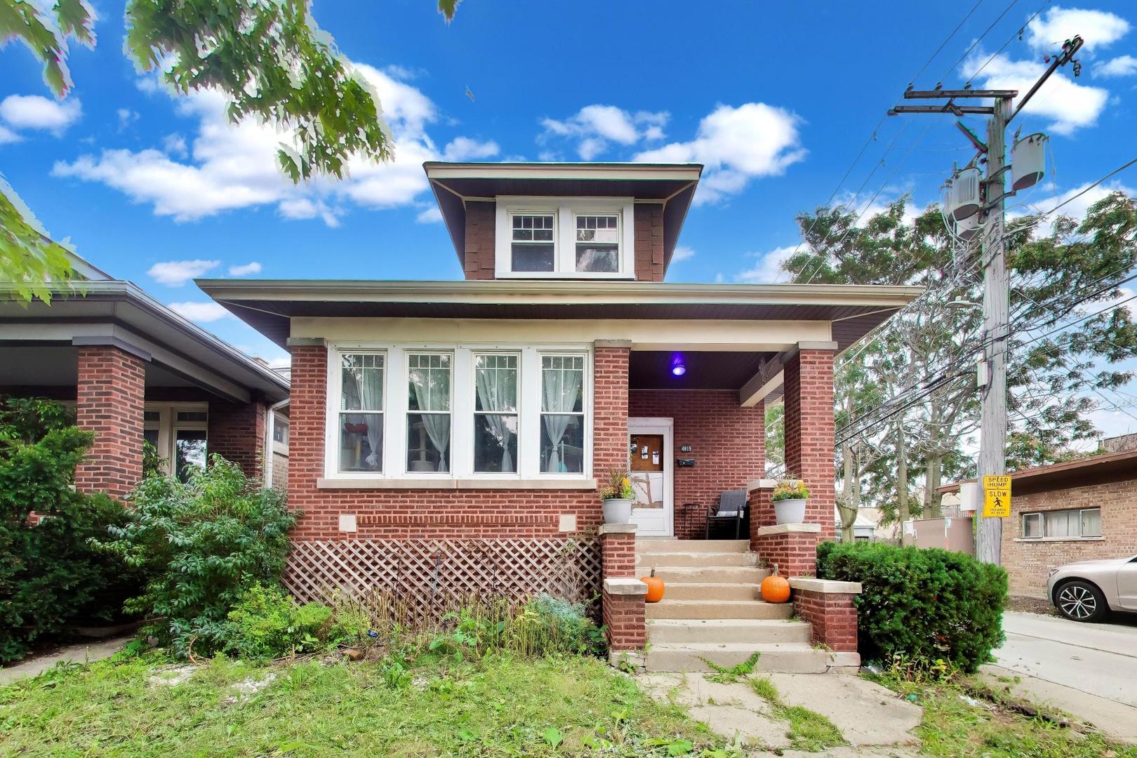 Welcome to this unique Chicago bungalow in the heart of Mayfair, offering incredible space, flexibility, and a layout you don't find every day! The main level features the classic bungalow floor plan with 3 bedrooms, 1 full bath, a spacious living room and dining room, kitchen, and an enclosed rear porch that makes a great home office, den, or additional flex space.    What truly sets this home apart is the second-floor in-law arrangement, featuring 2 additional bedrooms, a full bath, living room, and its own kitchen. Accessed separately from the rear staircase, this space offers fantastic flexibility for multigenerational living, extended family, guests, a work-from-home setup, or other creative uses.    The home also features separate gas and electric for the two living areas, a full unfinished basement offering plenty of storage and future possibilities, a spacious yard, and a newer 2-car garage.     With a total of 5 bedrooms, 2 full baths, multiple living spaces, two kitchens, and an unfinished basement, there is plenty of room to make this home your own. Move in and enjoy it as it is or bring your ideas and take advantage of everything this distinctive property has to offer.    Conveniently located in Chicago's desirable Mayfair neighborhood near parks, schools, restaurants, shopping, public transportation, and easy access to I-90/94. A truly unique opportunity for buyers looking for space, versatility, and a home that can adapt to their needs for years to come.