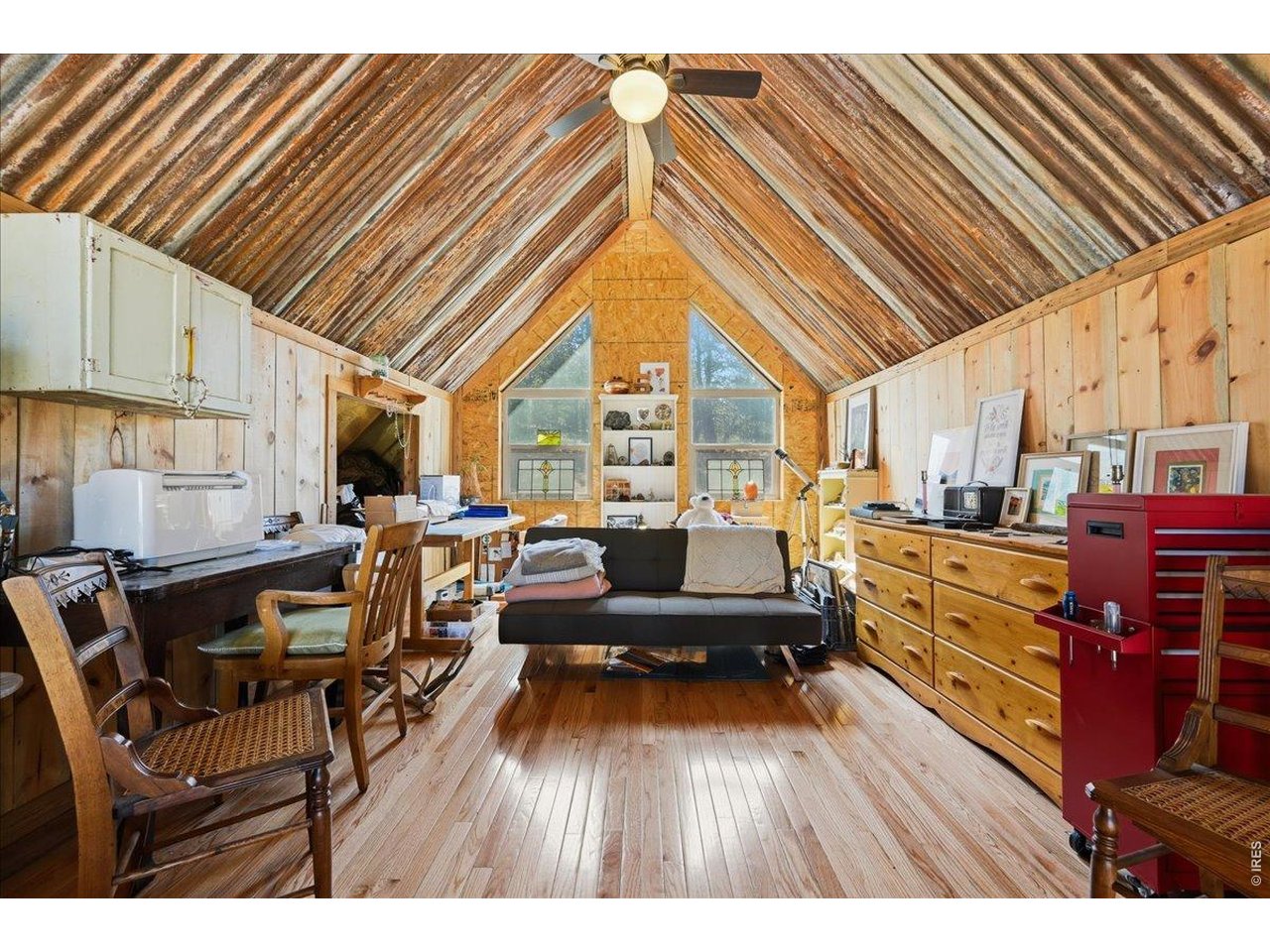 Imagine your off-grid dreams finally becoming reality with this exceptional log cabin, nestled on 35 acres of pristine wilderness and offering all the modern conveniences you could desire, with no hoa. Powered by a fully owned solar system, with a generator backup for added peace of mind. The cabin is 912 square feet of thoughtfully designed space, featuring one bedroom and one bath, along with a charming open-plan living, dining, and kitchen area. A 216 square foot loft provides additional space, all framed by breathtaking views of the surrounding mountains and prairie. Rustic touches and mountain charm create a welcoming atmosphere, making this property perfect whether you're seeking a tranquil weekend retreat or a full-time residence. Heated with propane wall heater and wood fireplace insert. Beyond the cabin, you'll find a spacious 1200 square foot pole building, detached from the main home, ideal for storage, workshop space. The land is a lovely mix of prairie, mountain views, and lush meadows, enriched by a large spring. Wildlife enthusiasts will be delighted by the abundance of animals, including elk on their migratory route, Mule Deer, and a variety of other wildlife that roam the property. Whether you crave adventure, solitude, or simply a connection to nature, this unique offering delivers an unparalleled opportunity to experience the best of off-grid living. Private well and septic with leach system. Please make an appointment to see and please do not just drive to property.