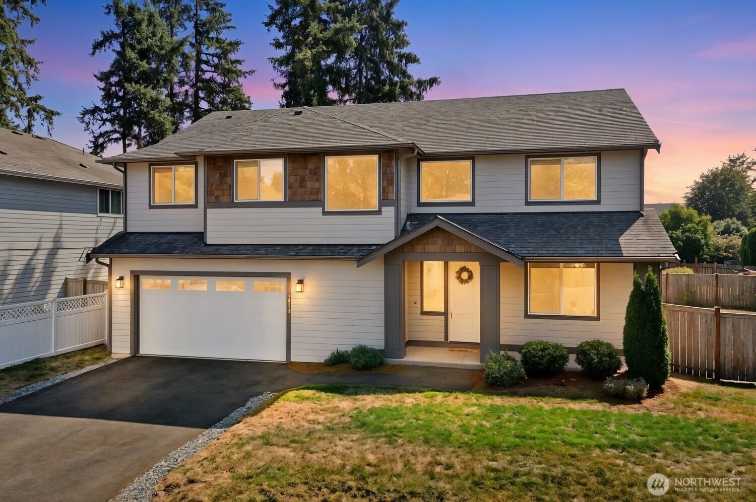 Nestled in a quiet, beautiful neighborhood, this spacious and impeccably maintained home offers comfort, style, and exceptional convenience. Free from HOA dues, this property presents a rare opportunity to enjoy added flexibility and long-term value. Located just minutes from hiking trails, parks, schools, grocery stores, the library, and local dining, everyday essentials are always close at hand. The main level features inviting living spaces, a cozy gas fireplace, and an effortless layout from room to room. A dedicated office framed by elegant French doors provides a wonderful space for work or study, while easily transitioning into a second dining room or family room. Additionally, the main-level guest suite includes its own private en-suite bath. On the second floor, you will discover four additional bedrooms, highlighted by an expansive primary suite complete with a luxurious five-piece bath and a large walk-in closet. Outside, the fully fenced backyard features a paved patio and endless potential for outdoor living, entertaining, and relaxation.