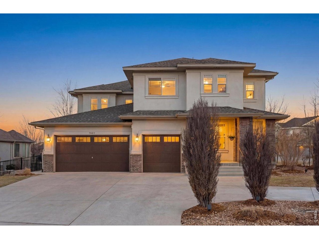 This West Windsor find is a rare combination of great function, design, and location - perfectly positioned in the sought-after Highland Meadows area. With over 5,000 square feet of thoughtfully designed living space on a 13,542 sq ft lot, this 6-bedroom, 6-bathroom home is an exceptional value. From the moment you step inside, you'll notice the freshly refinished stunning walnut hardwood floors, new carpet, and fresh interior and exterior paint - truly move-in ready. The expansive kitchen is built for both everyday living and entertaining, featuring a breakfast bar, butler's pantry, and walk-in pantry with abundant storage. The main level offers an open and flexible layout, including a private office (non-conforming and separate from the six bedrooms), formal dining room, and a main-floor en-suite bedroom - ideal for guests or multi-generational living. Upstairs, you'll find four additional bedrooms, including a spacious primary suite with a custom closet system that connects directly to the oversized laundry room for ultimate convenience. A bright loft with built-in bookshelves and a built-in desk creates the perfect flex space. The finished basement adds even more versatility with an additional bedroom, bathroom, generous living area, while maintaining substantial unfinished storage space. Step outside to the expansive covered patio complete with roll-down shades - the perfect extension of your living space for Colorado evenings. Located within walking distance to incredible parks and sports centers and just minutes from restaurants, shopping, and I-25, this home checks every box. 1 Year Premium Home Warranty included! Virtual tour and listing video available.