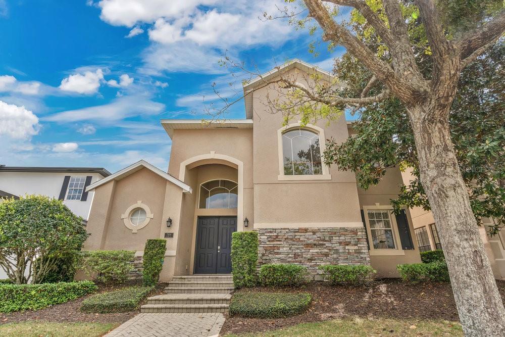 Come and see this awesome 3 bedroom with 3 full and  1/2 bath pool home with an office or 4th bedroom and a loft. The downstairs master bedroom that leads on to the brick paved pool deck with a gas heated pool and spa and modern LED lights. This home is fully furnished: linens, televisions, glassware, silverware, decorations, appliances, BBQ, pool furniture, lamps and a billiard table in the loft ... all stays! Brand NEW roof and pool pump. Seller has the sought after current platinum membership which includes families and guest usage! This property is under a short term rental management and has an outstanding track record with future bookings! Make this your vacation, 2nd or primary home. This house is located in the prestigious Homestead section by the Watson first tee off and a short walk to the "Grand Hotel". Truly the best location in Reunion! Things to do: Play golf at any of the 3 signature golf courses: Palmer, Watson, Nicklaus! Hop over to seven eagles cove. On site water park, mini golf, pro resident tennis complex, 12 pools, bars and stylish restaurants like "Chop House" and " Eleven" with stunning views of Disney's fireworks. Easy drive to Disney, Universal, Seaworld, Tampa, Cape Canaveral with its cruise ships, MCO air port , Outlet shopping, Beaches.... Now is the time to own a piece of sunshine!!!!!! Book a showing, you won't regret it!