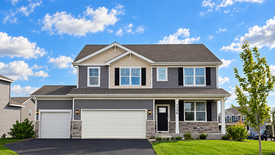 BUILDER MODEL FOR SALE! FINAL OPPORTUNITY! Envision yourself at 1226 Tiger Lily Dr, Bartlett Illinois, a beautiful model home in our Grasslands Community. This 2 story single family home will be ready for a November 2026! This large, scenic homesite includes a fully sodded yard and beautiful landscaping, and an oversized front porch.  This Coventry plan offers 2,836 square feet of living space, offering 4 bedrooms, 2.5 baths, a loft, 9-foot ceilings, and so much more. Entertaining will be easy in this open-concept kitchen and family room layout with a large island with an overhang for stools, 42-inch designer white cabinetry with soft close drawers and crown molding. Additionally, the gourmet kitchen features a walk in pantry, modern stainless-steel Kitchen Aid appliances, including built in cooktop, built in micro/ oven combo and French door refrigerator, quartz countertops, and easy-to-maintain luxury vinyl plank flooring. Room for all your vehicles with a hard to find 3 car garage. The basement features look out windows for perfect lighting.   Enjoy your private getaway with your large primary bedroom and en suite bathroom with a raised height dual sink, quartz top vanity, and walk-in shower and glass shower doors. Convenient 2nd floor walk-in laundry room with washer and dryer included, 3 additional bedrooms with a full second bath and a linen closet.    Our D.R. Horton Chicago home include our America's Smart Home Technology, featuring a smart video doorbell, smart thermostat, smart door lock, smart light switches and more; allowing you to control and monitor your home from your couch or from 500 miles away. Model furniture not included.