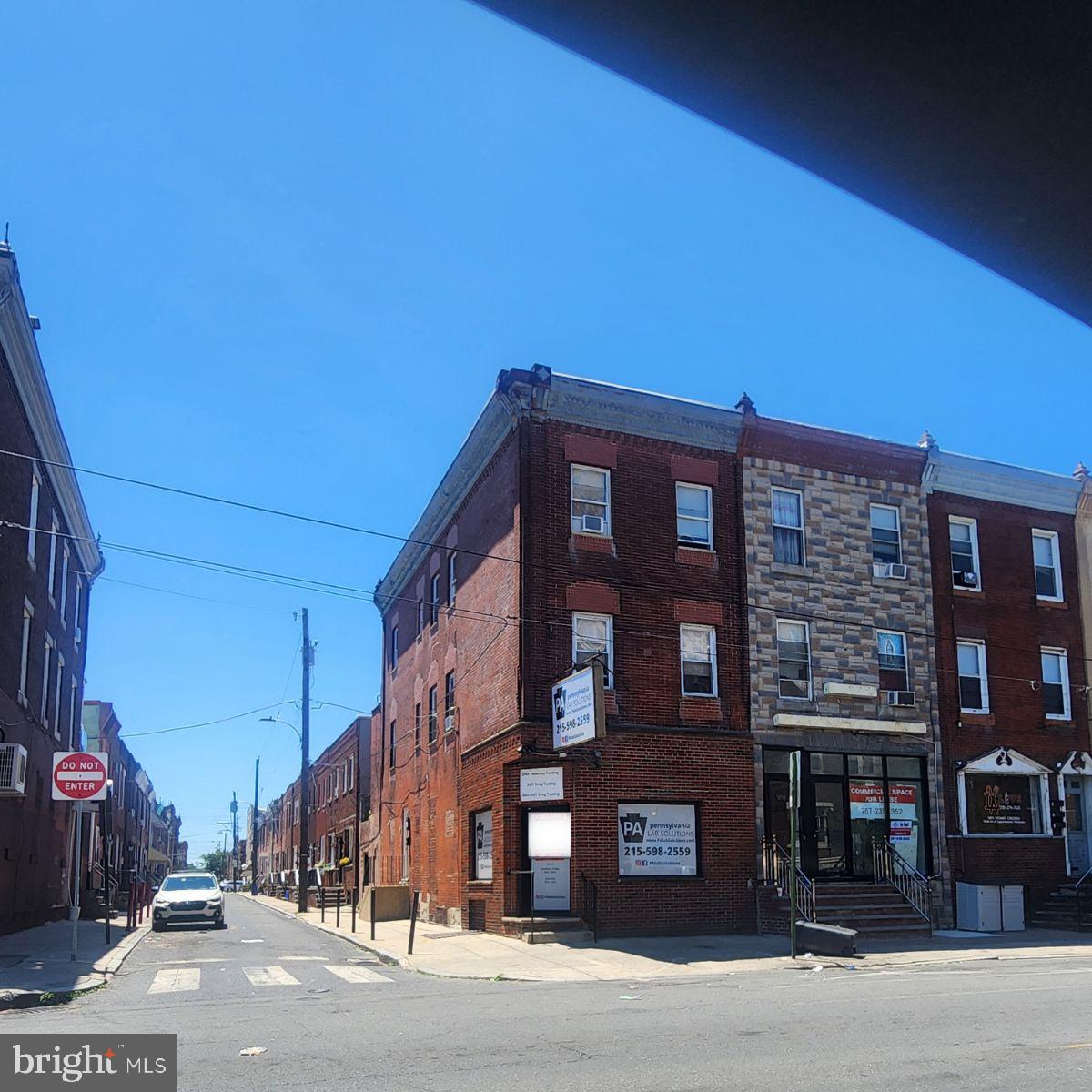 Great commercial space located at Broad and Snyder, was previously used as hearing aid center, accounting office, accounting office, doctor office, and has a waiting area that is enclosed with 3 rooms for patients or offices, or a rear office space with office area and has a modern powder room. Large finished  basement with storage and additional work space and property has central AC and was renovated a a few years ago. EZ to show and see. plus $75 a month for water , sewer and trash removal.
