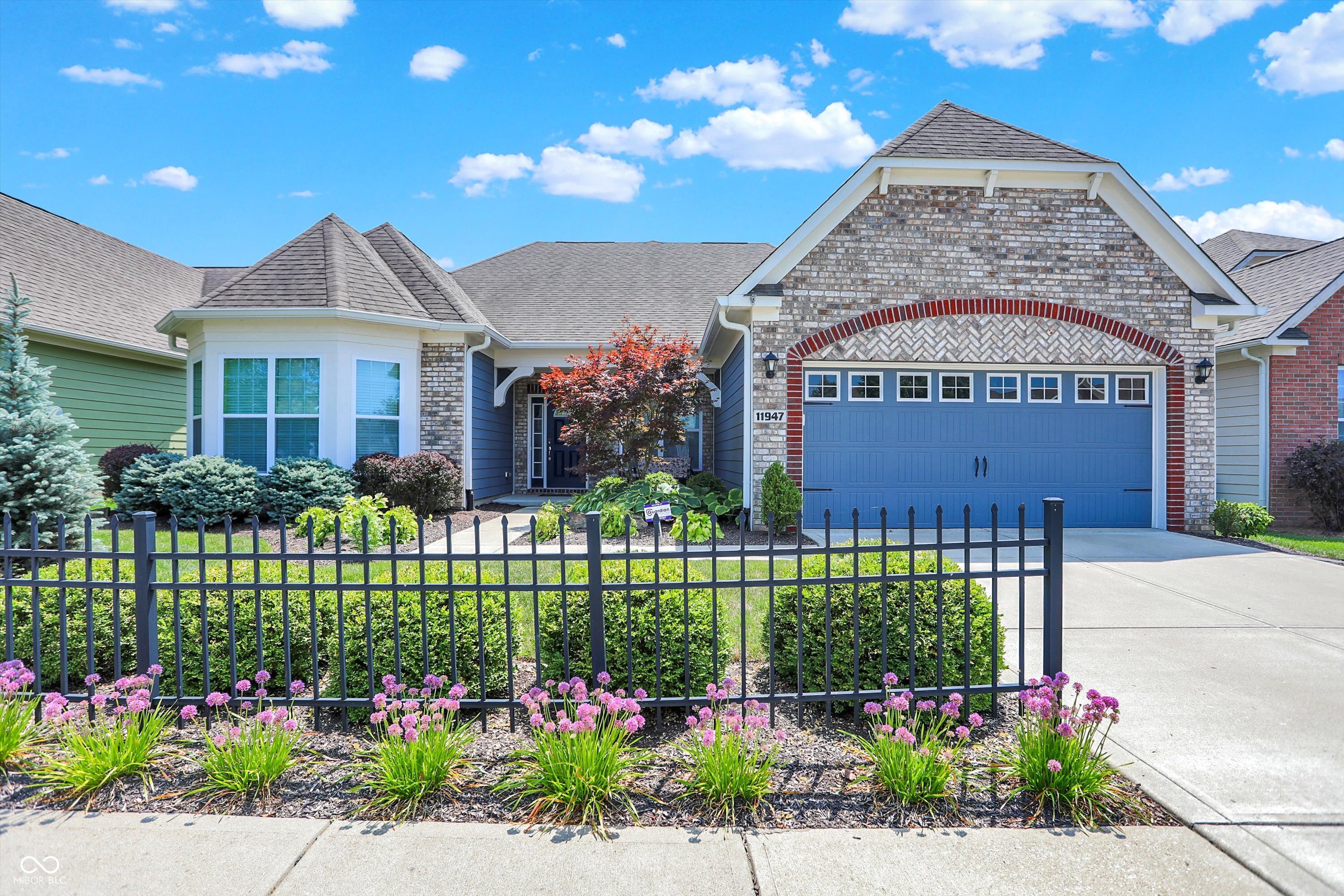 Welcome to your dream home! This immaculate, one-owner residence exudes quality & care in every detail. Step inside to a spacious open floor plan that seamlessly blends comfort & style, making it perfect for entertaining or peaceful evenings. The living areas are bathed in natural light, thanks to expansive windows that provide views of a large, protected green space & a row of trees and bushes providing a natural privacy screen. The kitchen features soft-close cabinets, gas cooktop, SS appliances, and an expansive island. Enjoy the private office, complete w/ custom built-ins, ideal for remote work, a study, or hobby room. Retreat to the owner's suite where bay windows frame the picturesque woodland scenery, offering a peaceful and private sanctuary. The bathroom en-suite continues the theme of stylish upgrades w/ an oversized, fully tiled, walk-in shower, soft-close cabinetry, and a custom closet. Upstairs, discover a versatile bonus room that can adapt to your needs-whether as a playroom, media center, or additional guest space. Woodworkers or car enthusiasts can take advantage of year-round projects in the finished, heated garage w/ additional sink for easy cleanups. This home combines practicality w/ special touches, ensuring a comfortable living experience. Don't miss the opportunity to own a meticulously maintained home w/ added storage solutions throughout, enhancing its appeal and functionality.