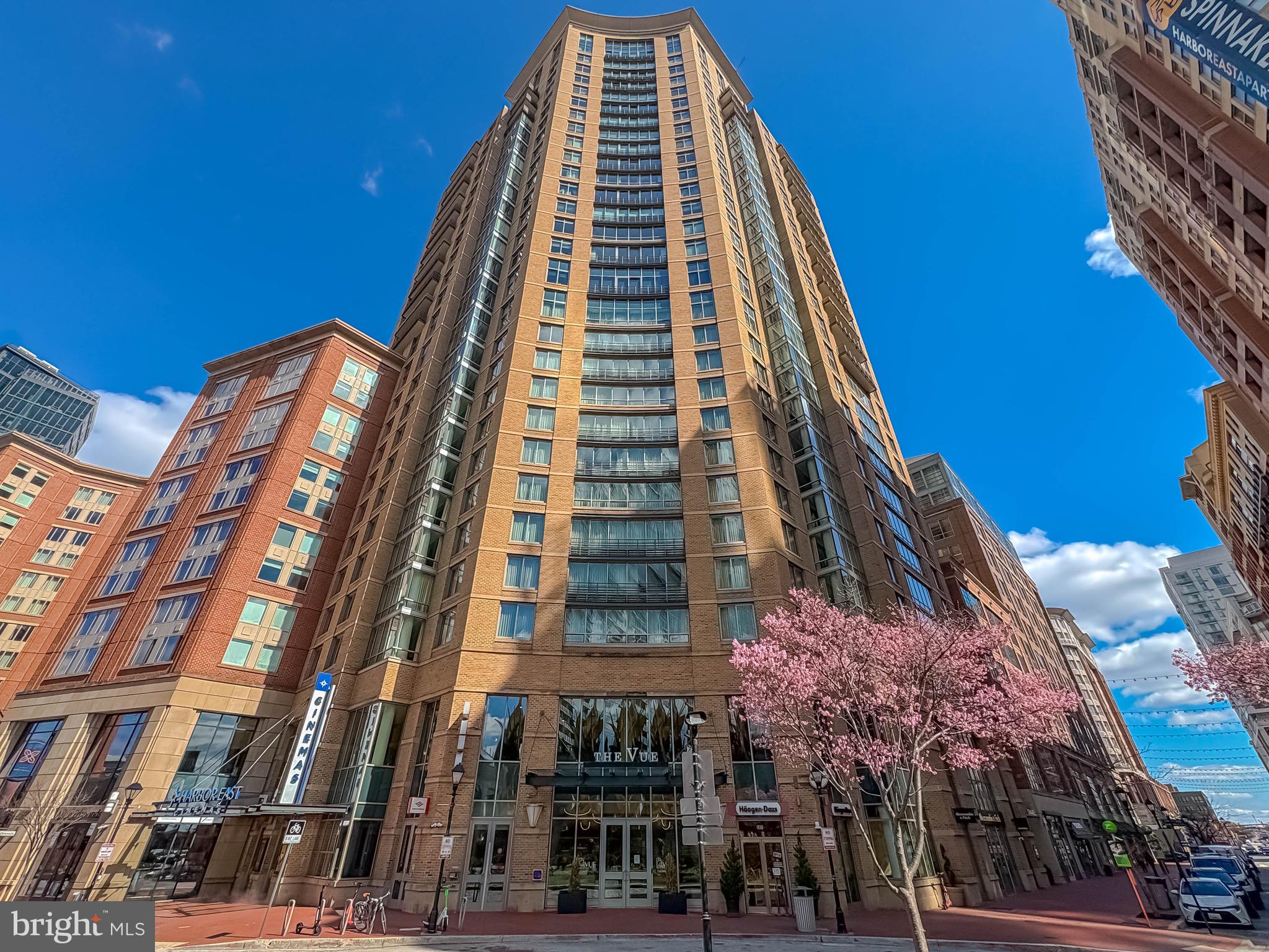 New Price!  Discover an exclusive Harbor East condo boasting breathtaking WATER and CITY views! This FRESHLY PAINTED sophisticated one-bedroom, one-bath residence features floor to ceiling windows in the living room so you can enjoy the "vue" day or night!  The open-concept gourmet kitchen is equipped with granite countertops, pull-out faucet, backsplash, and stainless steel appliances. The spacious primary bedroom offers a walk-in closet off of the hallway and stunning views. The luxurious spa bath includes a large walk-in shower and copious vanity space.   Laundry is in unit behind a closet door.One assigned parking space is included and the space is very close to the building entry door, too!The Vue condominium is located in Baltimore's most desirable neighborhood, Harbor East, and is just steps from top-tier restaurants, boutique shops, Whole Foods, Starbucks, Pier 6 for Summer evening concerts and many other amazing festivals, restaurants, concerts and more!