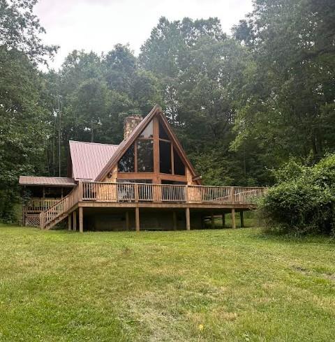 A-Frame Fixer-Upper with Major Improvements! Located in peaceful Glade Spring, this unique A-frame home offers great potential for renovation with several big-ticket updates already completed. Enjoy a new metal roof, new deck, new sliding doors, new guttering, and new floor joists and subfloor. The septic system was also pumped in summer 2024. While interior remodeling is still needed, the heavy lifting has been started—making this the perfect opportunity for investors, DIY enthusiasts, or anyone looking to customize their own mountain retreat. Sold as-is. All information is deemed reliable and as accurate as to the information available and given to the listing agent. Information is not guaranteed and is subject to errors & omissions. Buyers and/or buyer's agent to verify all information. Information taken from tax records, seller, and other sources available.