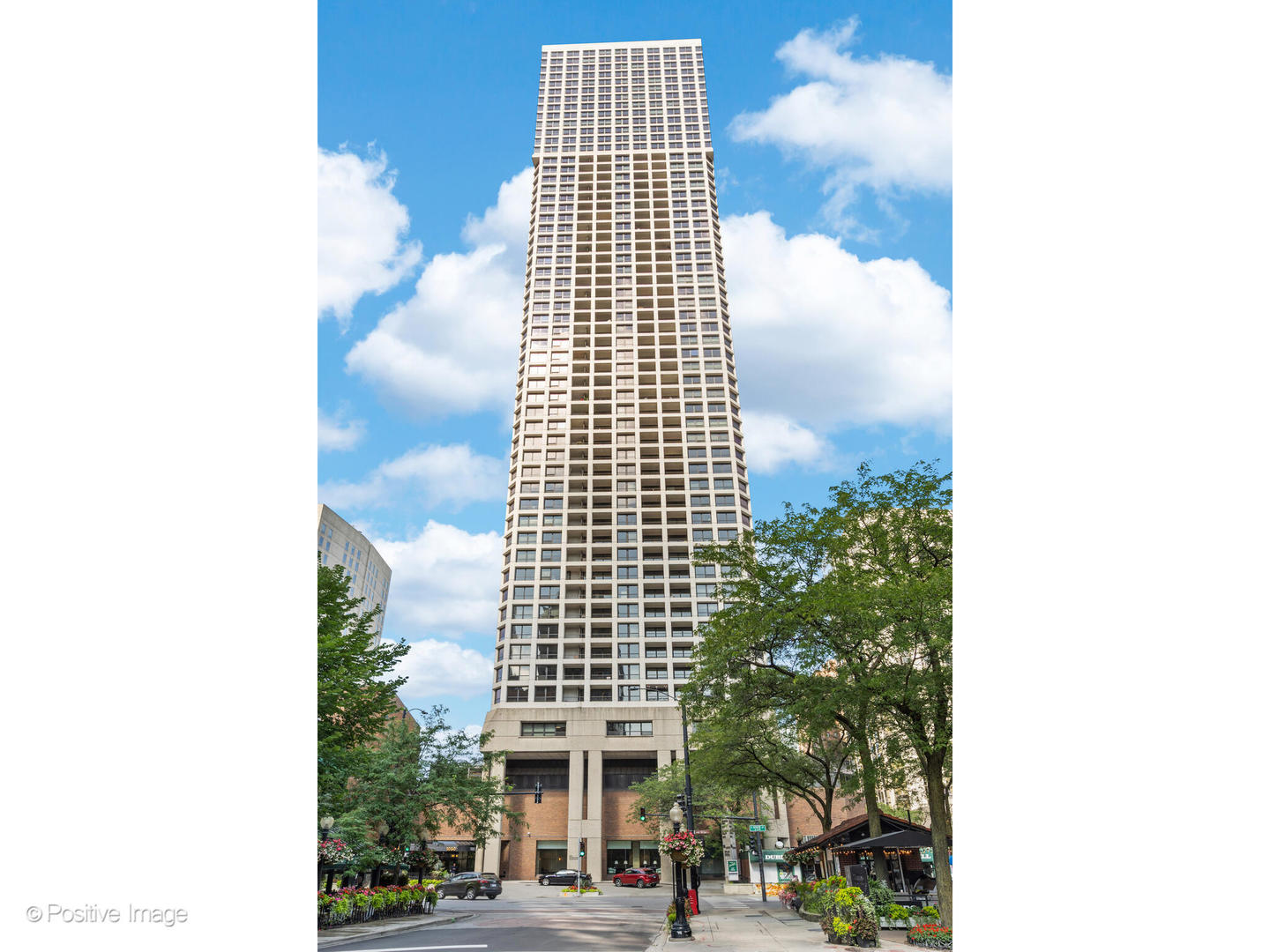 Presenting this stunning newly gut-rehabbed unit at Newberry Plaza, located in the heart of the Gold Coast, with high floor city skyline views. Be the first to live in this impeccable unit with private balcony and in-unit washer/dryer as some of the great features.  The workmanship and finishes are to the highest standards.   The beautiful open kitchen has custom white shaker cabinets with black/gold accent hardware & faucet, under-cabinet led lighting, quartz counters & peninsula with breakfast bar, designer black & gold lighting & overhead recessed lights, all new high-end appliances including french-door refrigerator, Bosch dishwasher with panel door and a Sharp microwave drawer. In-unit separate Washer & Dryer are a new convenience. The living room is open-plan off the kitchen and has direct access to the balcony, enjoy the spectacular views and sunsets while relaxing in a lake breeze. The bedroom is spacious and has a a desk area. There are new professionally built-out closets with automated lighting and also a walk-in closet. The bedroom and the living room have new recessed lighting. The bathroom is fully renovated, it has a new walk-in shower with sliding glass door, blue shaker double vanity with quartz top, large vanity mirrors with recessed lighting above, finished with gold fixtures & hardware and contemporary tiles.   Throughout the unit there are wide-plank natural wood colored floors, new plumbing, new electrical, designer lighting. Abundant professionally organized closets.  Newberry Plaza is a much sought after, well run building, with 24 hours door staff, on-site management and maintenance. Amenities include pool with sundeck, fitness room, conference room, bike storage, onsite garage available for lease, additional storage cage included. The location is 2nd to none, with the very best of Chicago at your doorstep - top class restaurants, luxury shopping, Oak st. Michigan Ave, nightlife, the lake front and beach. Has it all.