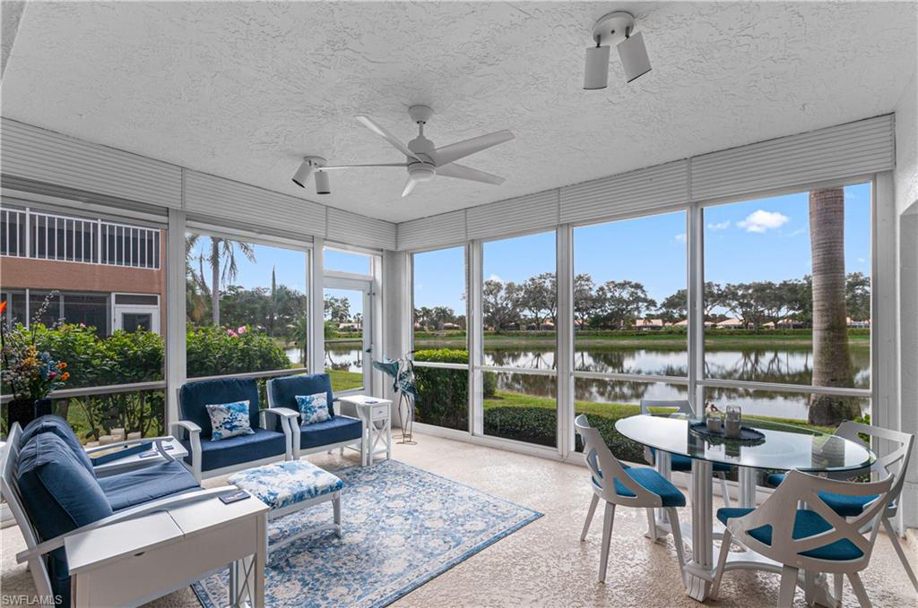 THIS EXCEPTIONAL HOME WITH STUNNING LAKE VIEWS - READY FOR YOU TO MOVE IN AND START LIVNG THE DREAM: Step into a beautifully maintained, fully furnished home with 2 spacious bedrooms, 2 full bathrooms, and 1,446 sq. ft. of thoughtfully designed living space. This residence offers an open floor plan that is both inviting and functional, with an abundance of natural light throughout. The lanai has been enhanced with Lucite sliding doors, seamlessly expanding your living area and creating the perfect setting for entertaining. Whether you're hosting guests or simply enjoying peaceful relaxation, this home is designed to meet all your needs. Meticulously cared for and ready for immediate occupancy, this home truly is "the place you want to be." WE'RE PLEASED TO SHARE THE MEMBERS HAVE VOTED TO APPROVE A SERIES OF EXCITING UPGRADES THAT WILL ENHANCE THE COMMUNITY EXPERIENCE AND PROPERTY VALUES. ALL WITH NO SPECIAL ASSESSMENT TO MEMBERS. HERE’S WHAT’S COMING: A remodeled cabana featuring an indoor/outdoor bar area and pergola with operable and fixed louvers for shaded more outdoor dining. Five new tennis courts Four pickleball courts A new and expanded parking lot Construction on the new cabana is set to begin in Spring 2026.Exciting Community Enhancements Coming to Worthington Country Club Worthington Country Club delivers an exceptional lifestyle, featuring championship golf, world-class dining, and a vibrant social atmosphere. Its prime location provides easy access to Bonita Springs, Southwest Florida International Airport, shopping, dining, pristine beaches, and entertainment. Plus, there’s no CDD, and personal golf carts are welcome.