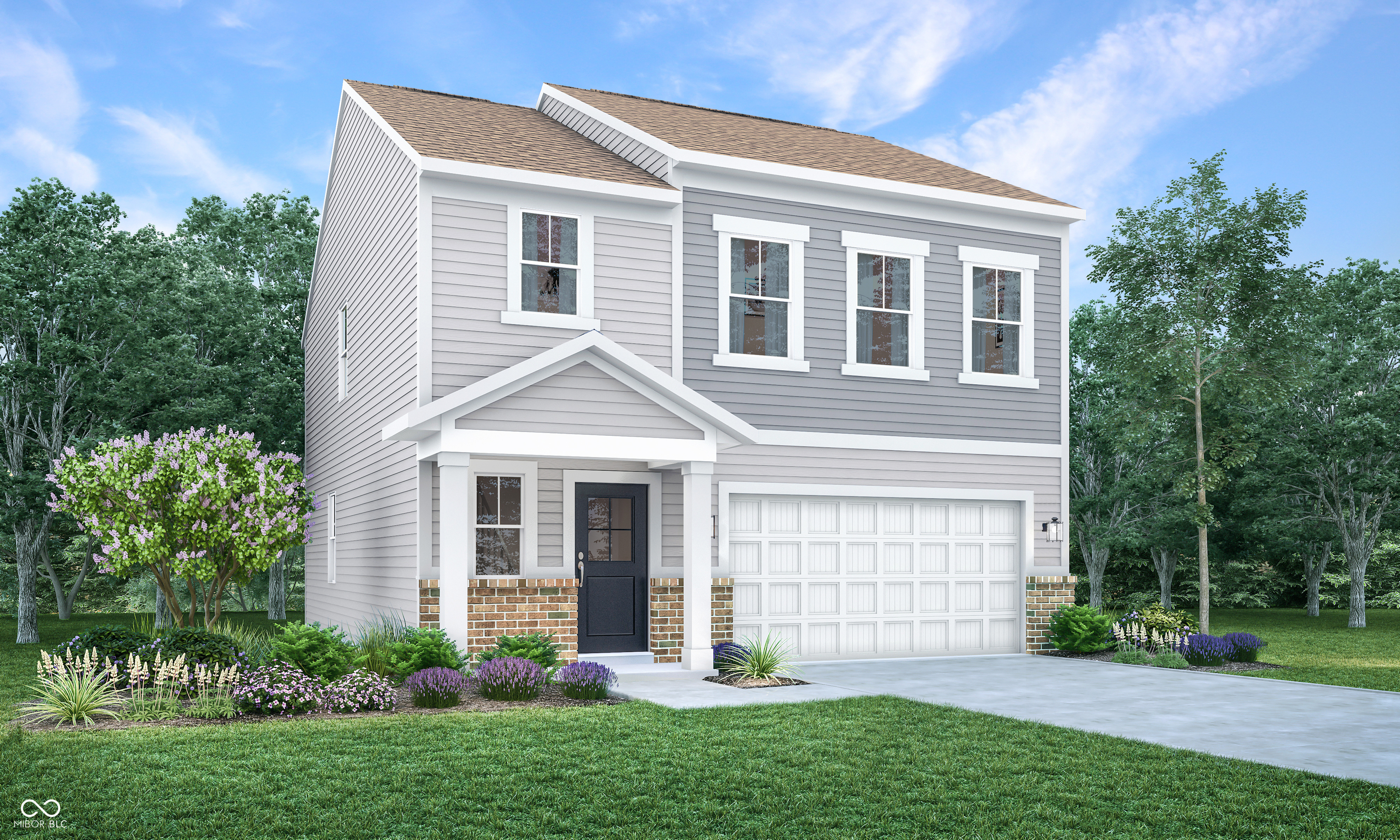 The Venture Collection features the largest single-family homes coming soon to the Abbott Commons master-planned community in Fishers, IN. Homeowners will enjoy spacious floorplans at a great value and a wide array of future amenities, including a swimming pool with a convenient pool house, a playground,  and winding trails. Situated in the top-rated Hamilton Southeastern School Corporation, the area offers a family-friendly atmosphere with diverse attractions. Residents can attend year-round concerts and seasonal festivities at the Nickel Plate District Amphitheater. For outdoor enthusiasts, Geist Waterfront Park offers a beach, pirate-themed playground, picnic areas and a watercraft launch. The first floor of this two-story home is occupied by the Great Room, kitchen and dining room, which share a wide-open floorplan for seamless flow between spaces. All four bedrooms are situated upstairs for increased privacy. A 4' extension in the garage adds extra storage! *Photos/Tour of model may show features not selected in home.