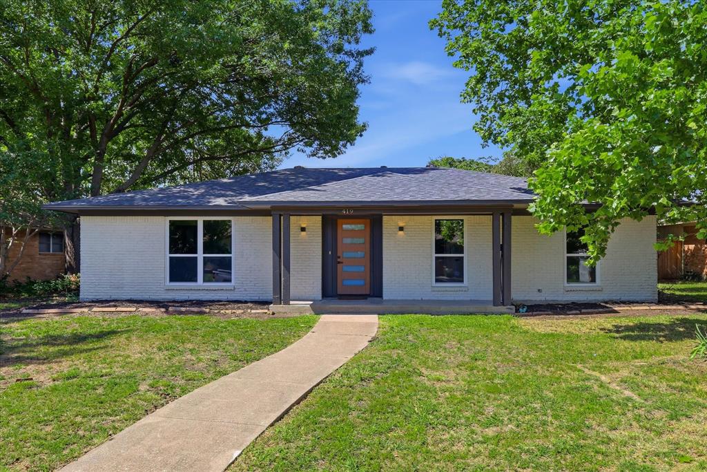 Welcome to Richardson — where thoughtful design and high-end updates come together in this completely remodeled home at 419 Summit Dr. Renovated from top to bottom, this move-in ready property blends timeless finishes with modern functionality. Inside, you’ll find all new flooring, fresh paint, designer light fixtures, and an entirely reimagined kitchen featuring new cabinetry, countertops, tile, and appliances.The spacious primary suite offers a true retreat with a stunning Taj Mahal-inspired bathroom showcasing elevated finishes and a spa-like feel. Additional upgrades include all new windows, a brand new roof, brand new HVAC system, upgraded PVC plumbing, new garage door and motor, and a new fence.Every detail has been carefully considered, offering buyers peace of mind with both major system and cosmetic updates already completed. This is a rare opportunity to own a fully renovated home with designer touches in an established Richardson neighborhood.