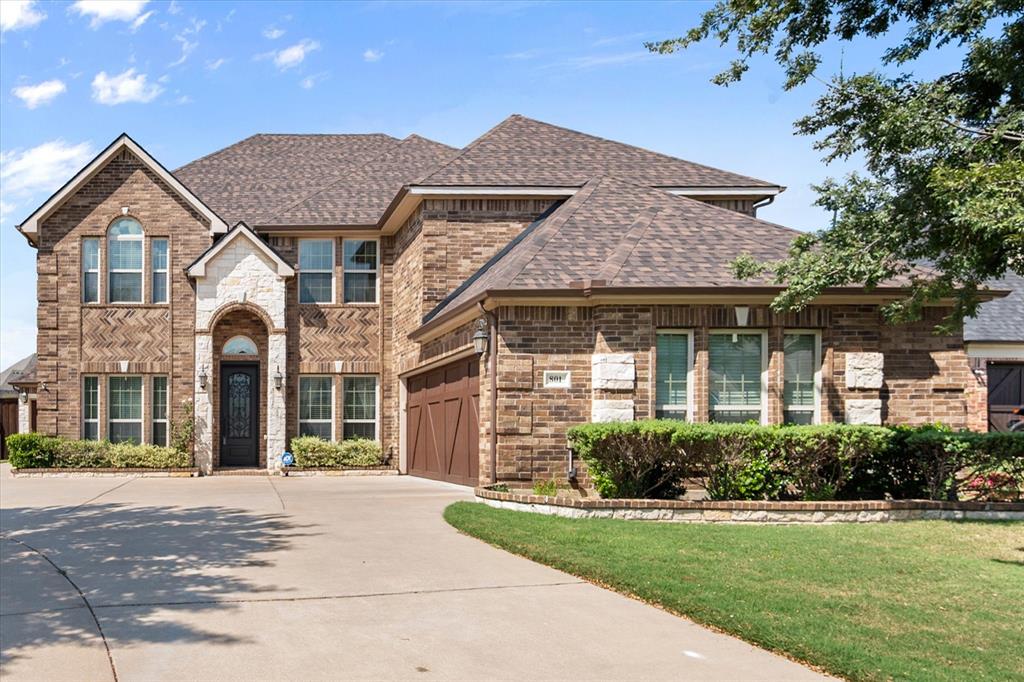 Welcome to this gorgeous Galley custom-built First Texas home on a corner lot in prestigious Bower Ranch! From the moment you arrive, you’ll notice the beautiful curb appeal & the striking iron front door that sets the tone for what’s inside. The backyard feels like a private vacation retreat. Spend summer days by the sparkling pool, fire up the built-in gas grill in the outdoor kitchen or enjoy drinks from the kegerator and refrigerator while watching the big game by the impressive Texas-sized stone fireplace. The covered patio takes outdoor living to the next level with its wood ceiling, recessed lighting, oversized fan, and electric shades—perfect for staying comfortable all year round. There’s even a versatile she-shed or man cave space that’s ideal for a home gym, storage or just a fun retreat. Inside, the home offers an open and inviting layout. The chef’s kitchen is a showstopper with a huge island, gas cooktop, stainless steel appliances, granite counters, a walk-in pantry, and a butler’s pantry. It flows seamlessly into the spacious living room with a dramatic floor-to-ceiling stone fireplace and hardwood floors. A private study is perfect for working from home. The primary suite is generously sized and includes two closets—one in the bedroom and a large walk-in inside the en suite bath. Also downstairs, you’ll find a second bedroom and a half bath, great for guests. Upstairs is an entertainer’s dream with a large game room and a media room that comes complete with surround sound, a projector, and a 110-inch screen, included with an acceptable offer. Four more bedrooms give everyone plenty of space. One side features a second primary suite with its own bath plus an adjoining bedroom—perfect for in-laws or extended family. On the other side are two additional bedrooms with a full bath. The third-car garage is another highlight, equipped with a heated & cooled mini-split system and a full pool bath for convenience. Home also has a brand new roof August, 2025!