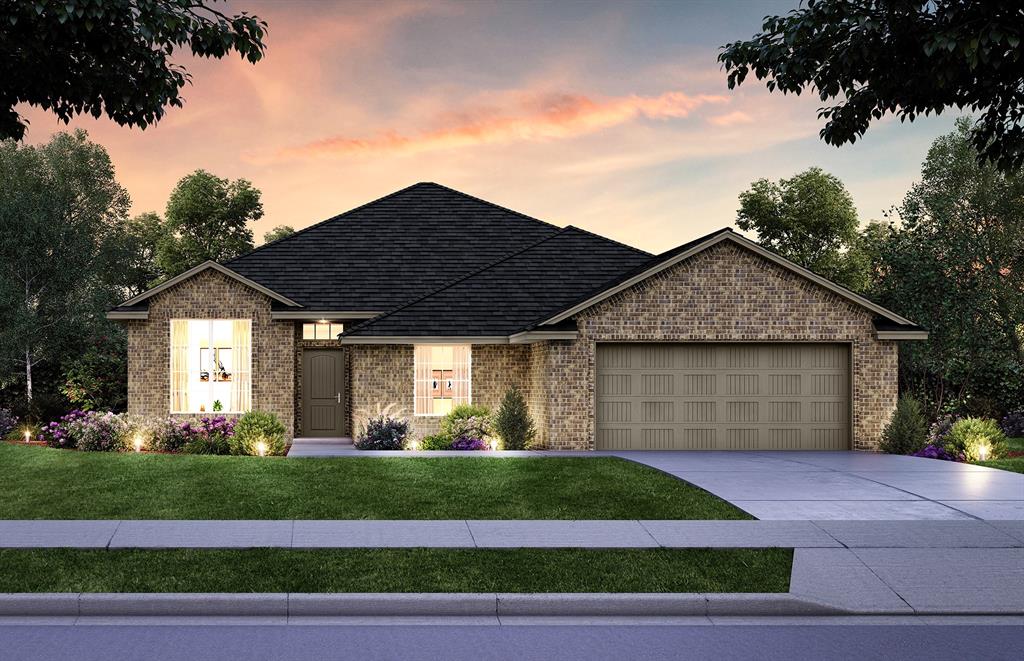 This brand-new Newport floor plan is currently under construction and offers a limited opportunity to reserve early and select interior colors and finishes. Conveniently located near OU, Lake Thunderbird, and Sooner Mall, this true 4-bedroom, 2.5-bath home is thoughtfully designed for both comfort and functionality. The open living area features a cozy fireplace and flows into a spacious kitchen with custom wood cabinetry, stainless steel appliances, a large island, corner pantry, under-cabinet lighting, 5-burner gas range, and wood-look tile throughout the main living areas. The private primary suite includes a tiled shower, garden tub, and raised vanity, while the home itself comes equipped with a tankless hot water heater for endless hot water and improved energy efficiency. Three additional bedrooms offer generous closet space, plus a built-in tech area ideal for working from home. A mud bench off the garage adds everyday convenience. Enjoy the covered back patio overlooking a spacious backyard with room to relax, play, or entertain, all within the Bellatona community featuring a playground and true neighborhood feel. Call today for construction updates—homes at this stage move quickly!