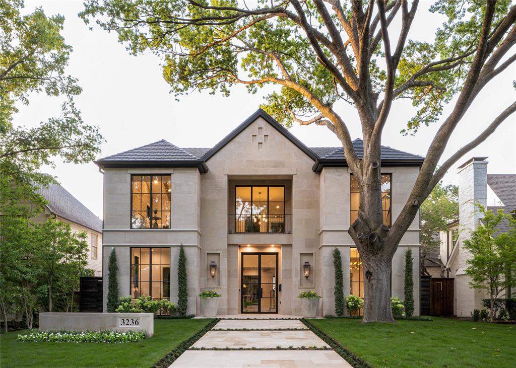 Stunning newly completed luxury home by Stainback Construction on one of University Park’s most desirable streets. This custom residence blends timeless design with exceptional craftsmanship and thoughtfully curated finishes throughout, including a spectacular finished basement featuring a tiered movie theater with a cinema-grade screen and Dolby Atmos surround sound, a climate-controlled wine room, and a reinforced tornado shelter.The chef’s kitchen features Wolf and Sub-Zero appliances, a built-in Miele coffee maker, nugget ice maker, custom London & Bosch cabinetry, a handcrafted real zinc vent hood, unlacquered brass fixtures, and quartzite countertops. Expansive living and dining spaces are anchored by a striking Arabescato marble fireplace and flow seamlessly through retractable doors to the covered back patio with retractable mosquito screens, creating an effortless extension of the home’s living and entertaining space. The resort-style backyard is complete with a pool, spa, and putting green.The primary suite is a private retreat featuring an exposed stone accent wall, heated bathroom floors, a spa-inspired bath with a Toto Neorest smart toilet, and a custom London & Bosch closet.The home’s timeless exterior showcases Lueders Buff limestone, real custom Solara steel doors, Pella windows, and copper gas lanterns, while the interior is enhanced with hand-cut Moroccan tile, Sonos surround sound, Brilliant Smart Home automation, motorized shades, and designer finishes throughout. Additional conveniences include a whole-home Generac generator, Starlink backup internet, and an epoxy-finished garage with EV charging and a built-in retractable vacuum system.Ideally located just steps from Caruth Park and minutes from Snider Plaza, Northwest Highway, and US-75, this exceptional residence offers an unmatched combination of thoughtful design, enduring craftsmanship, and modern luxury in the heart of University Park.