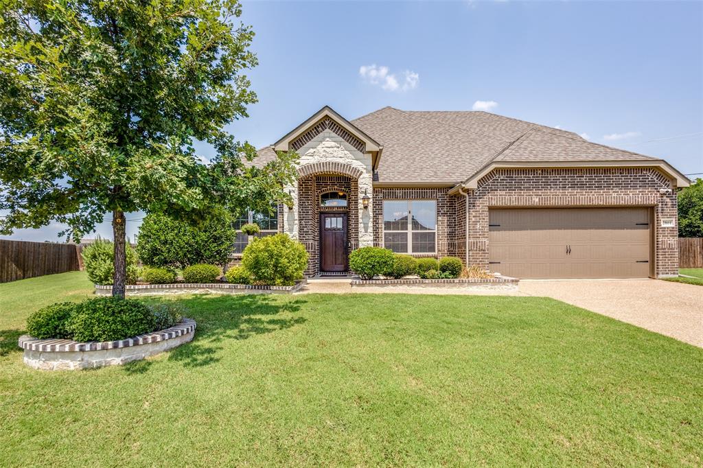 Are you looking for a HUGE PRIVATE backyard? This is it!! Home backs to the Rotary park & to the west of the property is the new Melissa Lake Park that will include amphitheater, covered playground, lg pavilion, kayak launch point & splash pad.  This home has 4 bedrooms & 2.5 baths, office, dining room, kitchen, family room, game room & a media room.  Just a fantastic floorplan.  Home sits in a mini cul de sac.  Floors are mainly wood like tile & carpet in a few of the bedrooms, study & dining.  The kitchen has tons of cabinets space, granite countertops, stainless steel appliances & walk in pantry.  The family room has soaring ceilings with wall of casement windows that look out at the beautiful greenbelt area.  The primary bedroom is massive & has plenty of room for a king size bed & other furniture.  There is a good size game room & a sizable media room.  As you walk out into the backyard, there is an extensive patio that has epoxy floors with a vast size roof covering.  The yard is pool size with plenty of space for a garden, play area, dog run or whatever you need it to be.  Home shows well & has been meticulously maintained.