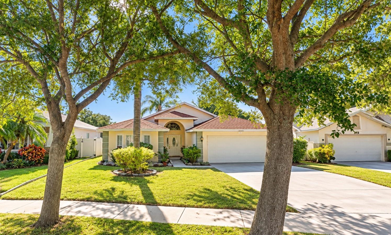 Beautiful move-in-ready home in a highly desirable community! This well-maintained 3-Bedroom, 2-Bath home features an open and versatile floor plan with a comfortable living room, dedicated dinning area. breakfast nook, and well-appointed kitchen. The home also offers fresh paint, wood flooring throughout the main living area, and carpet in the bedrooms. The spacious primary suite offers two walk-in closets and a generously sized private bathroom with a relaxing soaking tub. The roof was replaced in January 2018, adding peace of mind for the new owner. Enjoy the convenience of a two-car garage and a private backyard, perfect for relaxing or entertaining. Located in a no-flood zone and conveniently situated near schools, restaurants, grocery stores, shopping, and everyday amenities. Enjoy easy access to Clearwater Beach, Dunedin, Tarpon Springs, Tampa Downtown, South Tampa and St. Petersburg. Tampa International Airport is also conveniently accessible. Seller is offering a $2,500 credit toward replacement of all bedroom carpeting. This excellent location provides comfort, convenience, and easy access throughout the Tampa Bay area. Schedule your private showing today and see all this home provide.