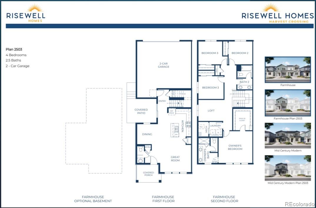 Welcome to the thoughtfully designed paired home at Harvest Crossing. This modern two-story duplex offers 4 bedrooms, 2.5 bathrooms, a versatile loft, and a 2-car garage. The main level features an inviting open-concept layout where the kitchen, dining area, and spacious great room flow seamlessly together—perfect for everyday living and entertaining. The kitchen provides generous cabinetry and counter space while maintaining a natural connection to the main living areas. Upstairs, the primary suite offers a private retreat with an en-suite bath and ample closet space. Two additional bedrooms, a full bathroom, and a flexible loft area provide extra room for a home office, media space, or play area. Located in the Harvest Crossing community in Central Aurora, residents enjoy convenient access to parks, trails, shopping, dining, and major commuter routes, making it easy to enjoy comfortable living with close proximity to everything the Denver metro area has to offer.