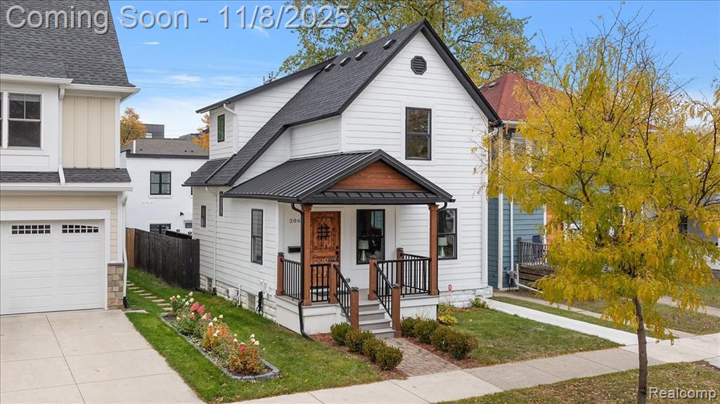 Welcome to this stunning 3 bedroom, 2.5 bath colonial that perfectly blends classic character with modern upgrades. Ideally located just blocks from Downtown Royal Oak, this home offers the best of suburban living with walkable access to shops, dining, and entertainment.

Step inside to find a bright, open floor plan featuring a spacious living room, hardwood floors, and a gorgeous, newly updated kitchen complete with stainless steel appliances, island seating, and custom cabinetry. A convenient half bath and dining area make the main floor perfect for entertaining or everyday living.

Upstairs, you’ll find three comfortable bedrooms and two beautifully remodeled full baths, including a stylish primary suite with a walk-in shower and modern finishes.

The large, fenced backyard provides plenty of room for pets, play, and outdoor gatherings. The property also includes a 1 car detached garage with a finished studio above, with full bath, ideal for in law quarters, a private home office, additional living space, home gym and so much more.  

Enjoy modern living in a charming neighborhood close to everything Royal Oak has to offer!

Square Footage includes studio. ***Buyer to verify all measurements and square footage. All taxes must be verified by the buyer and agent.*** BATVAI