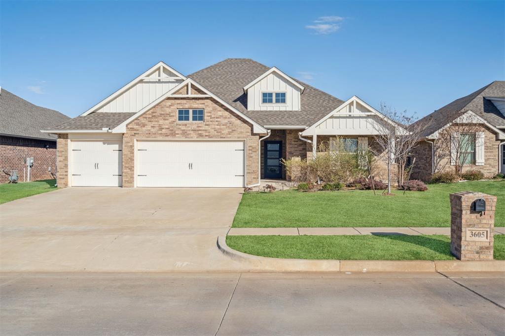 Lovely 4 bedroom 2 bath home with great proximity to OU campus. This home has a spacious living room with vaulted ceilings. Open kitchen/ living concept. The kitchen has stainless steel appliances with a built in gas range and a built in oven and microwave. The refrigerator and the washer and dryer stay with the home. Wood look ceramic title and beautiful wood shutters throughout the home. The primary bedroom is an ample size with plenty of room for a king sized bed. The primary bathroom has a separate soaking tub and stand up shower. Two vanities and private water closet. The primary wardrobe is large with plenty of hanging space. The wardrobe also offers a pass through to the laundry area making laundry day a breeze. The covered back patio has a wood burning fireplace making it a cozy spot to enjoy the outdoors on chilly evenings. This home is well appointed and ready for a new owner. Don't miss out on this great property.