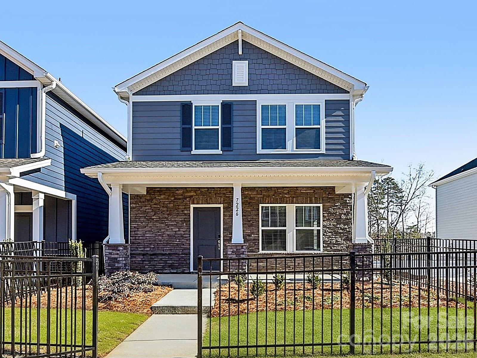 Brand new, energy-efficient home! Welcome guests on the Bayview's charming front porch. Inside, the open-concept main level features a spacious great room. Upstairs, the primary suite boasts dual sinks and a large walk-in closet. Nolen Farm Bungalows will offer quick move-in two-story single-family homes from the $300s. This master-planned community features all-inclusive amenities like a swimming pool with splash pad and sports courts. Residents enjoy small-town charm just minutes from shopping and entertainment in downtown Belmont. Explore lakefront dining, golfing, and nature trails at nearby Lake Wylie, with top-rated Gaston County schools making commutes easy.  Each of our homes is built with innovative, energy-efficient features designed to help you enjoy more savings, better health, real comfort and peace of mind.