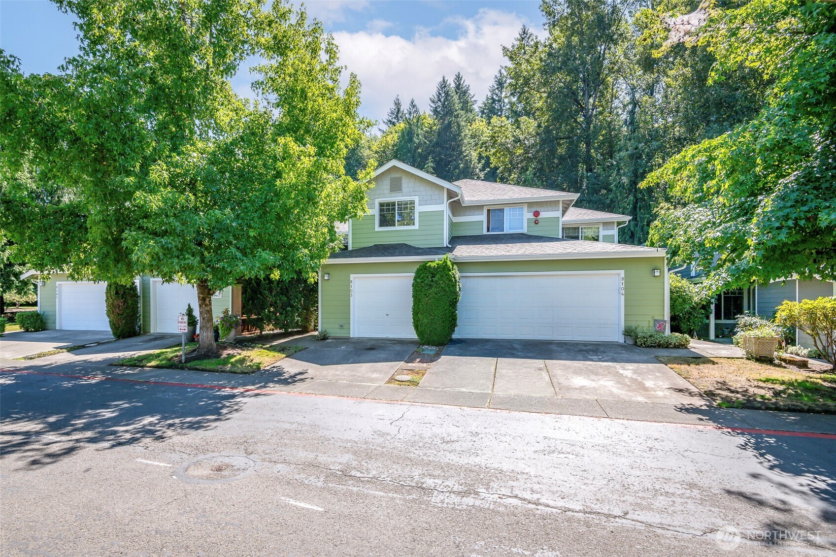Fresh to the market and priced for a quick sale in a prime location offering a perfect blend of comfort, convenience & opportunity! This 2-bed, 2.5-bath, 1447 sq ft. Molasses Creek townhome backs up to a protected greenbelt - one of the only lots that gets afternoon sun on the private patio! Home is move-in ready and priced to allow cosmetic updates on your timeline. Features include an open floor plan, 9-ft ceilings, gas fireplace, a main floor 1/2 bath and formal living/dining spaces ideal for a home office. Upstairs is a spacious primary suite with dual vanities & walk-in closet, a generously sized 2nd bedroom, full bath & laundry. The newer washer & dryer stay and the water heater was replaced in 2023. Attached garage and plenty of guest parking. This well-managed FHA-approved community completed exterior updates in summer 2025. Roofs are approximately 5yrs old & regularly maintained. HOA dues include water, sewer & curb-side garbage. Amenities include an exterior pool, hot tub, gym & Clubhouse for you to use & enjoy. Across from Maplewood Golf Course & Cedar River Trail with easy access to Hwy 169, I-405, The Landing, Coulon Park and only 20min to SeaTac Airport. This is an Estate Sale - home is sold as is. Seller is providing a 1-year Home Warranty. Welcome Home!