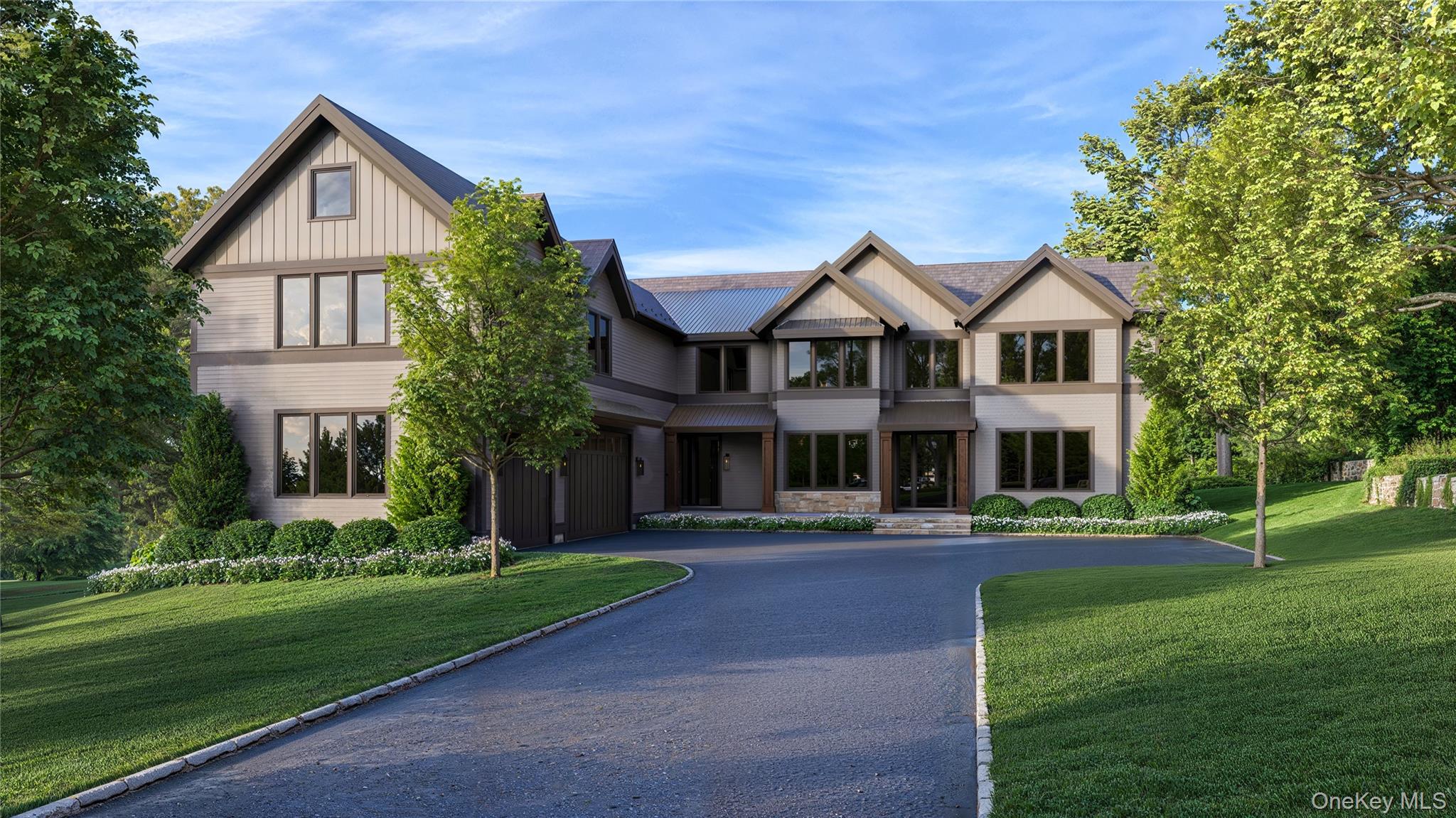 An exceptional opportunity to own a newly built, ultra-luxury estate perfectly sited on over ten pristine, private acres—just three minutes from Bedford Village. The house is under construction and is scheduled for completion summer 2026. This chic, sun-drenched Modern Traditional features five ensuite bedrooms, a covered terrace, and a sparkling heated Shoreline pool and spa. The home is part of Hemlock Hills—an exclusive enclave of seven custom residences—showcasing masterful construction by award-winning luxury builders Simone Development. Privacy is assured in perpetuity, as Hemlock Hills adjoins the protected open land of the Rockefeller Preserve.This spectacular new build blends the best of comfort, convenience, and cutting-edge amenities—while giving buyers the opportunity to custom-design the finishes in their dream living space. Every inch reflects exceptional craftsmanship, from immaculate white oak floors and oversized, high-end Marvin windows to dramatic triple sets of French doors and exquisite stonework. Impeccable infrastructure and precision engineering are a Simone signature—even the mechanical room is a marvel.Designed for effortless living and entertaining, the open floor plan enhances flow and blurs the line between indoors and out. The kitchen, with ten-foot ceilings, is a showstopper—anchored by a Wolf range, Sub-Zero refrigerator, custom cabinetry, and a dedicated coffee bar. From here, the layout sweeps through the dining room and great room to a covered veranda —heaven for year-round gatherings.The foyer offers a panoramic front-to-back introduction to the home, including views. Upstairs, the primary suite is a retreat with a spa-worthy bath featuring custom cabinetry, an oversized shower, soaking tub and massive dual walk in closets.  A three-car garage, with separate heating and AC, boasts a durable epoxy floor and an EV charging outlet. Buyers can opt for personalized upgrades such as a custom cabana, outdoor bar, and lower-level golf simulator. All this is just minutes from Bedford Village—a historic town turned hotspot under an hour from Manhattan.