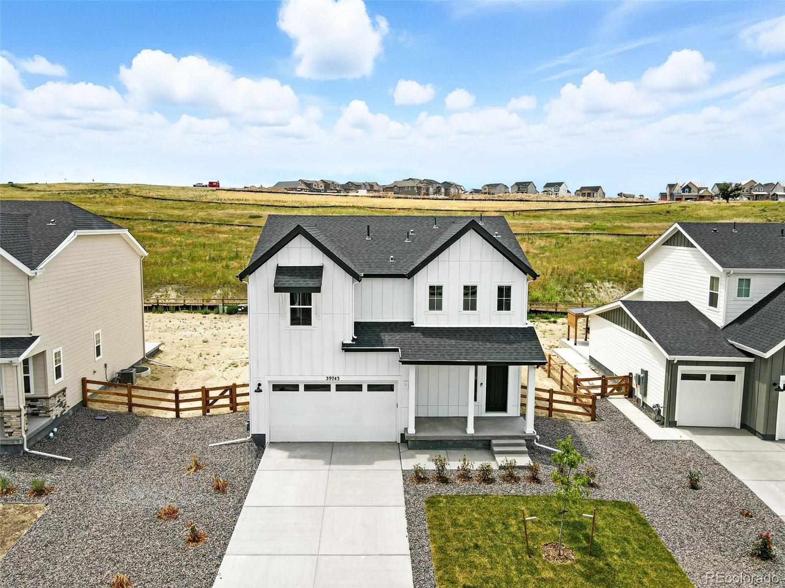 What's Special: Backs to Open Space | Covered Patio | Large Kitchen Island.New Construction - Ready Now! Built by America's Most Trusted Homebuilder! Eagle at 39743 Penn Road in Independence is where thoughtful design meets everyday comfort. Step through the welcoming foyer into a spacious great room that flows into a stylish kitchen with a large island, gas range, and adjacent dining area—perfect for hosting friends and family. Extend your living space outdoors with the covered patio, ideal for Colorado evenings. Upstairs, you’ll find two secondary bedrooms, a generous loft, and a luxurious primary suite with plenty of space to recharge. The unfinished basement offers endless possibilities for future expansion. Complete with air conditioning and a two-car garage, this home delivers on both practicality and charm. Nestled in the rolling hills of Independence, you'll enjoy open spaces, scenic views, and top-tier amenities—just 10 miles from Downtown Parker and Highway 83.  Additional Highlights include: covered patio.   Photos are for representative purposes only. MLS# 3835304