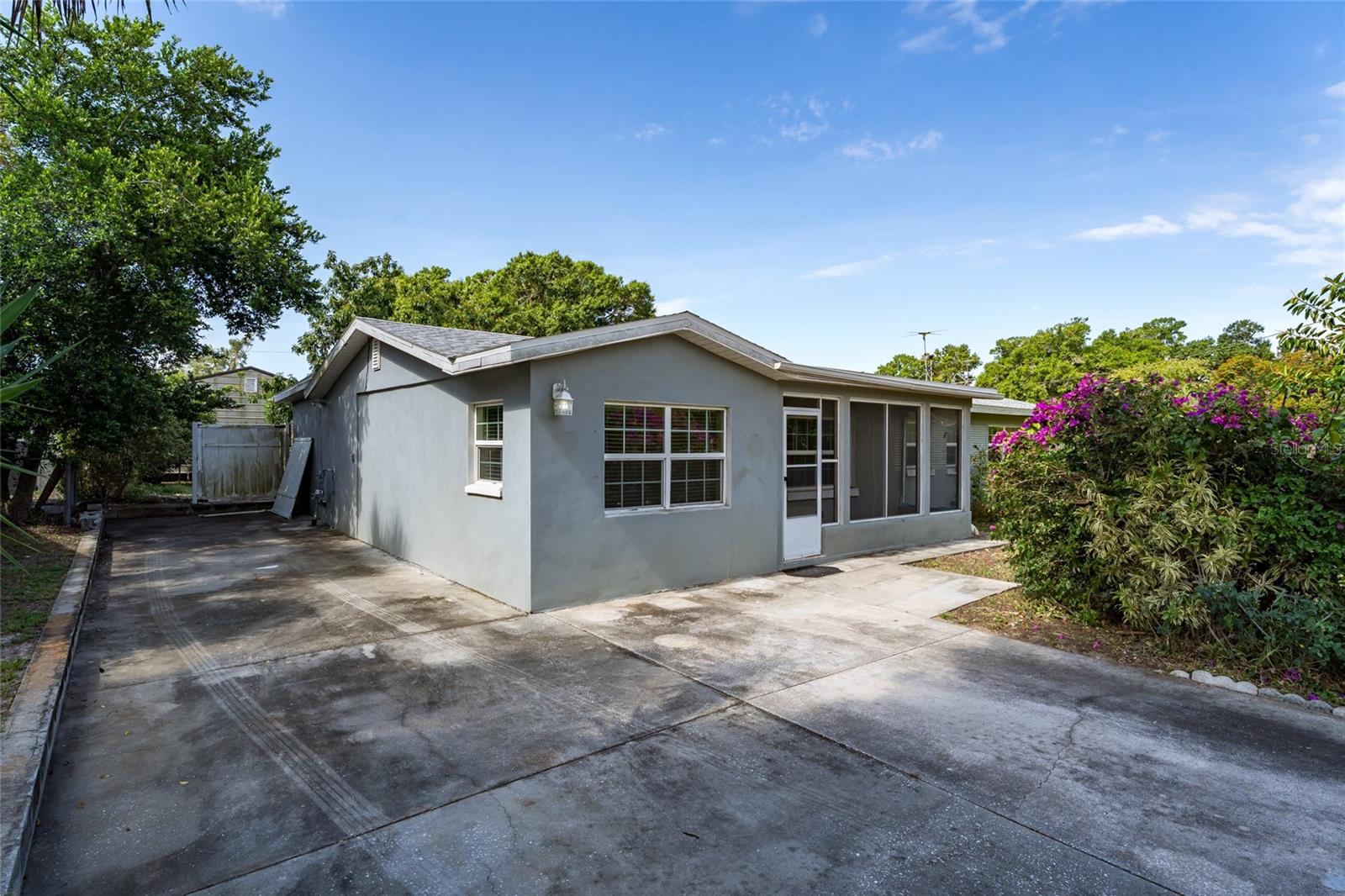 Short Sale. Charming and Well-Maintained! This spacious 4-bedroom, 2.5-bath home offers 1,789 square feet of comfortable living with tileflooring throughout, crown molding, granite countertops, and stainless steel appliances The kitchen features a modern stove with a built-in air fryer, and key appliances — including the stove, washer, dryer, and water heater — are just 2.5 years old. The HVAC system is less than 6 years old, offering peace of mind for years to come, and the roof on both the home and the backyard shed was replaced in 2024. The layout is both functional and unique, featuring one bathroom on a septic system and two on city water. The backyard is perfect for entertaining or relaxing, complete with a built-in park-style grill, a striking 30-foot firepit, a shed, and an additional storage room on the back side of the home. Located just minutes from I-4, you’ll enjoy convenient access to local attractions, shopping, and dining. Don't miss out — schedule your private showing today. This one won’t last!