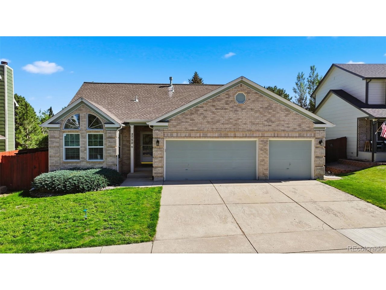 WOW! This beautifully remodeled D20 main level living home with a 3 car garage, 5 bedrooms, and 3 bathrooms is a rare find! Built by Top Colorado Springs Builder: Classic Homes. Enjoyable main level living. Stunning wood laminate floors throughout the main level. Quartz counters with gorgeous modern backsplash and modern paint colors. BRAND NEW 2026 A/C! A spectacular oversized Master Suite with attached contemporary dual vanity and walk-in closet! Open floor plan featuring large kitchen with beautiful bay windows and pantry. Kitchen flows into dining area & family room with cozy brick fireplace. Invite all your friends and family over for the best barbecues in your private, fully fenced in backyard oasis including patio access from your slider in the family room. You will find relaxation in your Massive Primary Retreat with attached walk-in closet & remodeled bathroom with double vanity, large soaking tub, spa shower & beautiful tile. Laundry is conveniently situated 2 steps from the Primary suite. Main level boasts an additional two bedrooms, all with modern ceiling fans, vaulted ceilings, and modern closet doors. Additional full bathroom with dual vanity on the main level with beautiful modern backsplash! Lower level includes massive recreation room, two additional oversized bedrooms with walk-in closets, and another modern, renovated three quarter bathroom. Whew! That's not all...here are some teasers! Newer exterior paint, SOUTH facing driveway, French drain system, Oversized 3 car garage. Walking distance to Academy International Elementary, Mountain Ridge Middle, and Rampart High schools. Ideally situated near NEW Children's Hospital, state of the art John Venezia Park, walking trails, Focus on the Family, Upscale Shops at the Promenade, brand new restaurants, 21C Library, easy access to I-25 and Air Force Academy, Memorial and Children's hospital! NO HOA. Fiber Optic in the neighborhood. Excellent, well-maintained home, worthy of investment for anyone.