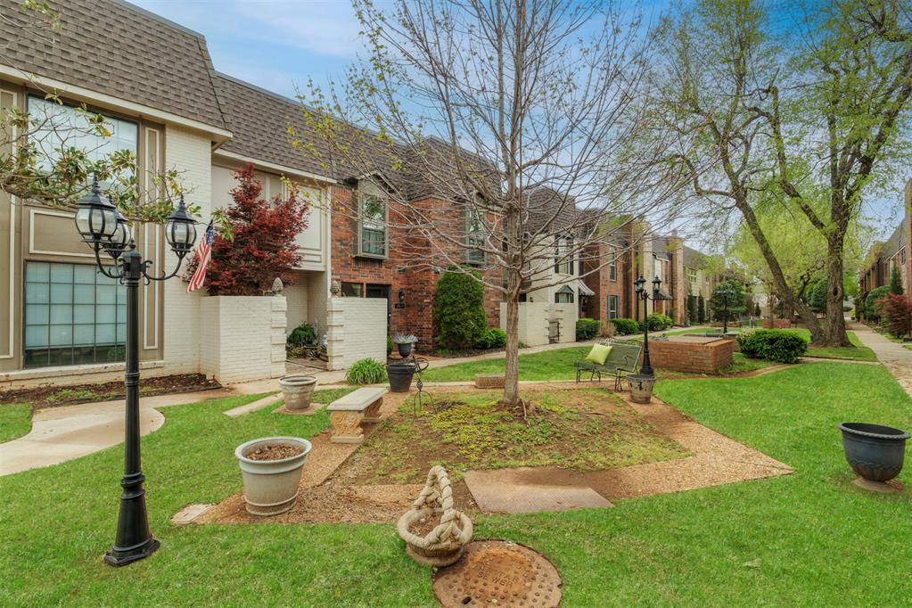 In the heart of Oklahoma City, this beautifully renovated townhome offers the perfect blend of style, comfort, and low-maintenance living. Nestled within a private, well-maintained community, the HOA handles exterior maintenance and grounds care—making it ideal for an easy, lock-and-leave lifestyle. Step inside to an open-concept layout where the kitchen and living spaces seamlessly connect. A large statement island anchors the kitchen, creating the perfect setting for both everyday living and entertaining. Thoughtfully designed with both beauty and function in mind, the kitchen offers ample workspace and a clean, modern aesthetic. The spacious primary suite is a true retreat, featuring a generous walk-in closet and a beautifully remodeled en suite bath. Two additional oversized bedrooms each offer their own private bathrooms, including one conveniently located on the main level—ideal for guests or flexible living. Natural light fills the home, highlighting the designer finishes and abundant storage throughout. The direct-access two-car garage is located at the rear of the home, offering added convenience without the need for a breezeway. Situated facing a charming courtyard in a quiet, secluded setting, this home also provides quick access to some of the best outdoor amenities in the area, including the scenic trails and recreation at Lake Hefner and nearby dog parks. Perfect for professionals or anyone seeking a low-maintenance lifestyle without sacrificing style, this move-in ready townhome truly has it all.