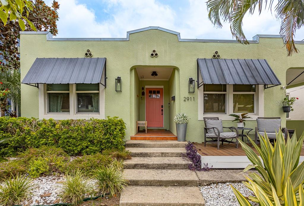 Under contract-accepting backup offers. Welcome to this storybook 1925 Mediterranean bungalow nestled in the heart of South Tampa's highly sought-after Palma Ceia neighborhood. Brimming with timeless charm and thoughtfully updated for modern living, this 3-bedroom, 2-bath residence also features a beautifully appointed 1 bedroom detached casita complete with its own bathroom and kitchenette—perfect for guests, a home office, studio, or private retreat.Inside, you'll find stunning original hardwood floors in impeccable condition, preserving the home's historic character while blending seamlessly with stylish updates. The beautifully renovated kitchen is a true showpiece, featuring crisp white shaker cabinetry, quartz countertops, a designer tile backsplash, pot filler, stainless steel appliances, and a gas range. Every inch of the home has been intentionally designed to maximize space, storage, and functionality while maintaining an open, inviting feel.The updated bathrooms complement the home's classic architecture, while the spacious living areas showcase the warmth and character that make historic homes so special.Step outside to your own private backyard oasis featuring a screened saltwater pool, generous covered patio, and beautifully landscaped surroundings—ideal for year-round entertaining or relaxing in complete privacy. A convenient carport adds everyday functionality.Located in the coveted A-rated Mitchell Elementary, Wilson Middle, and Plant High School district, this exceptional home is also not located in a flood zone, so flood insurance is not required.While you may never want to leave home, you'll love being just moments from Hyde Park Village, Bayshore Boulevard, and South Tampa's premier restaurants, boutiques, and nightlife. With the Selmon Expressway only minutes away, commuting throughout Tampa is effortless.This one-of-a-kind Mediterranean bungalow perfectly blends historic charm, modern updates, exceptional outdoor living, and an unbeatable South Tampa location. Homes like this rarely come along.
