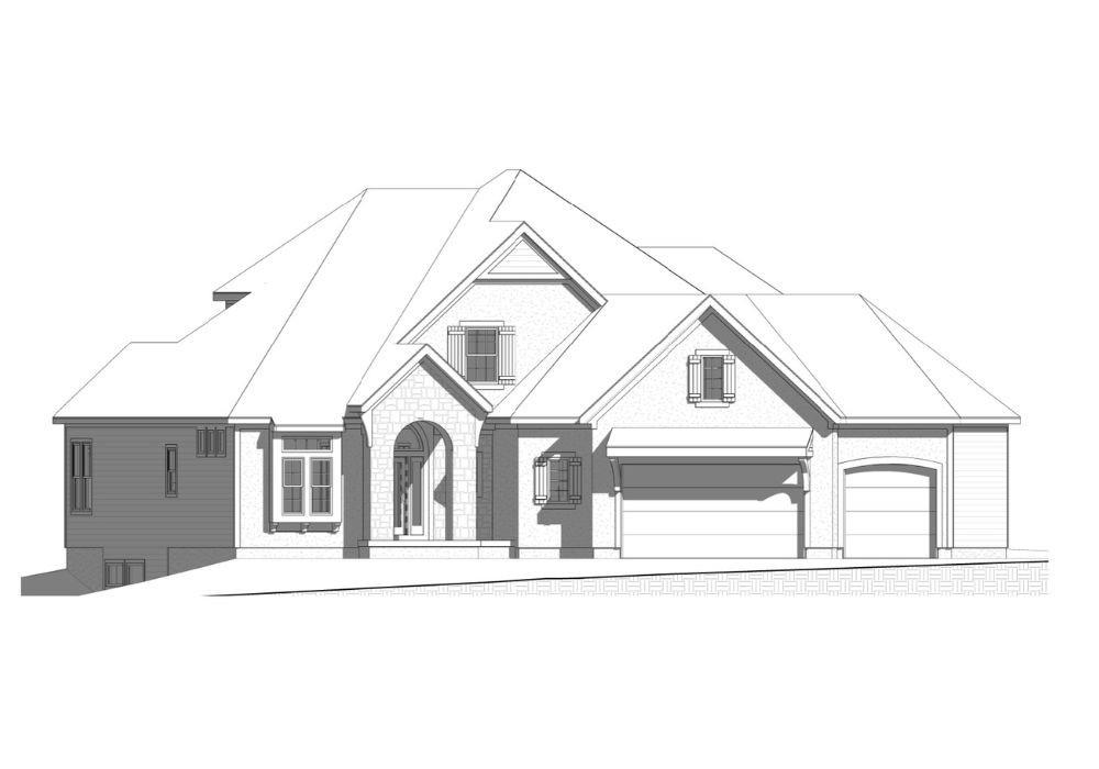 SOLD BEFORE PROCESSED - James Engle Custom Homes building custom Laurel II Plan on a large, corner, cul-de-sac lot in Hidden Lake Estates of Cedar Creek.