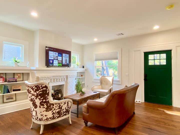 First-Time Homebuyers & Investors, This One's for You! Welcome to The Green Door Cottage, a beautifully remodeled, fully furnished 3-bedroom, 2-bath bungalow in OKC's historic Gatewood Urban Conservation District!First-time homebuyer? Fall in love with original hardwood floors, a charming fireplace, updated kitchen, private primary suite, and spacious backyard. With furnishings included, settling into your first home could be easier than ever!Looking to invest? Currently operating as a successful Airbnb, this property offers a turnkey opportunity with furnishings included and potential for continued rental income.Built in 1921, this home combines historic character with modern conveniences, including high-speed internet, keyless entry, washer/dryer, and off-street parking. Enjoy easy access to the Plaza District, Paseo Arts District, Asian District, OCU, and Downtown OKC!Whether you're ready to buy your first home or expand your investment portfolio, The Green Door Cottage is ready for its next chapter!Schedule your private showing today!Buyer to verify all information. Rental income is not guaranteed.