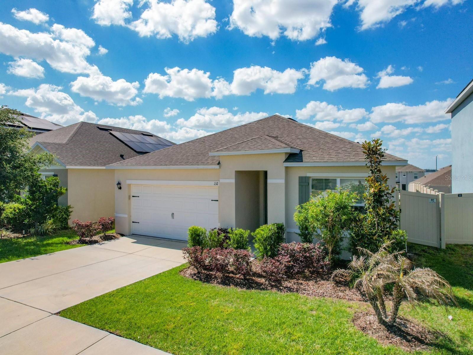 Fully Fenced. Move-in ready - no waiting! Low $143 a year HOA. Unbeatable value in Eden Hills! One of the few homes in the community with a fully fenced yard — ideal for pets, entertaining, or simply enjoying your backyard on your own terms. Inside, an open layout with ceiling fans throughout keeps things bright and comfortable year-round, with owner-upgraded vinyl flooring that’s already done for you.  Beyond your front door, Eden Hills offers a resort-style pool and cabana, walking trails, parks, two playgrounds, a pedestrian dock with lake access, and a dog park. Centrally located between Orlando and Tampa, you’re minutes from major routes, shopping, dining, and everything Central Florida. If you’ve been losing out on homes that need work, need time, or need more than you budgeted — this is the one that’s ready when you are.  Schedule your showing before it’s gone!