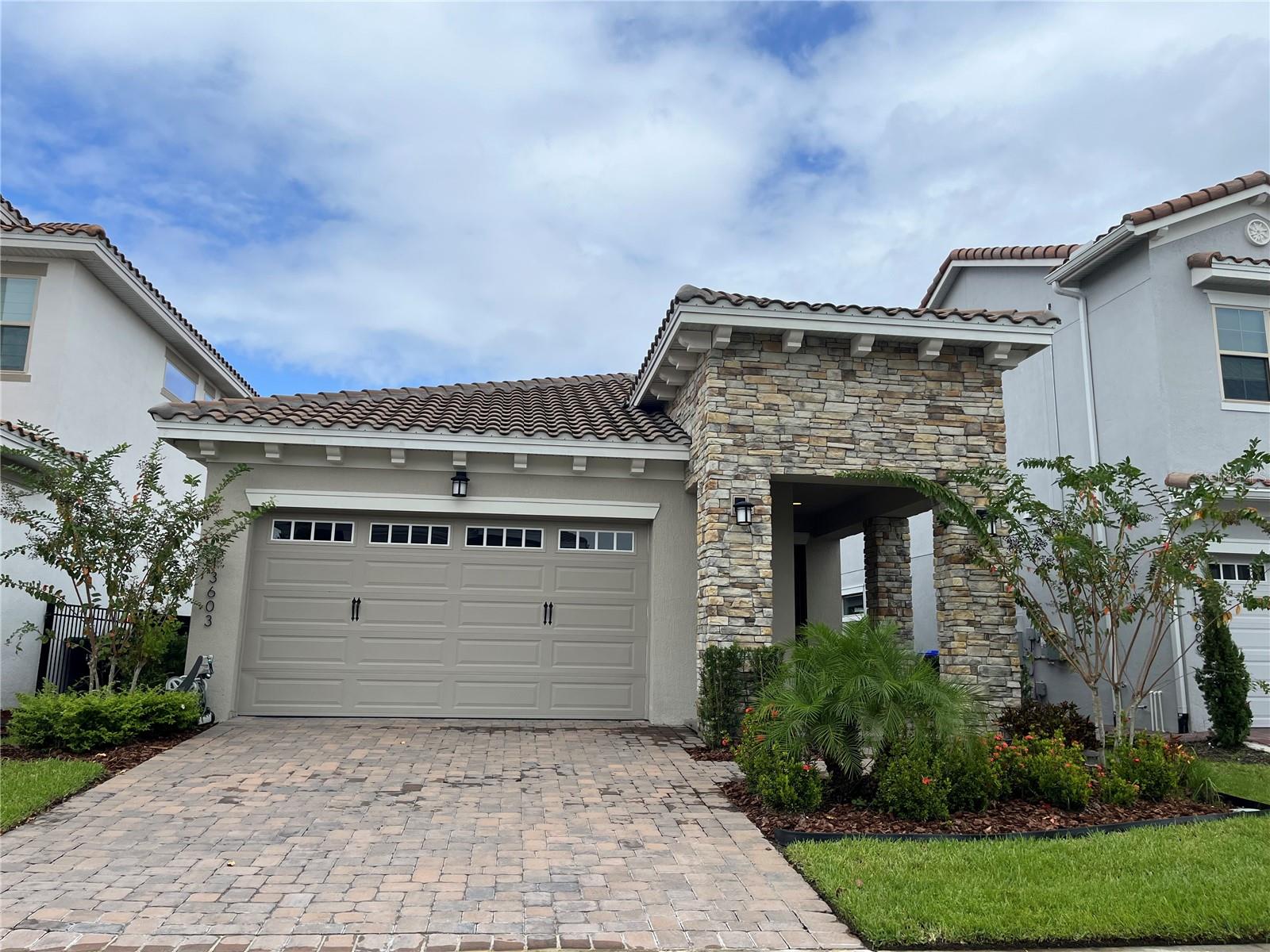 Discover the perfect blend of comfort, style, and Florida living in this beautiful single-story home in Eagle Creek, a gated golf community in the heart of Lake Nona. Designed with a bright and open layout, this home features high ceilings, natural light, and modern finishes that create an inviting atmosphere from the moment you walk in.
The kitchen is the centerpiece of the home, showcasing quartz countertops, stainless-steel appliances, a large island, and plenty of storage—ideal for cooking and entertaining. The master bedroom offers a private retreat with a walk-in closet and an upgraded bathroom with dual sinks and a frameless glass shower. Two additional bedrooms provide flexibility for family, guests, or a home office.
Step outside to a covered patio and spacious backyard—a blank canvas with room to design your dream outdoor kitchen, pool, or entertainment area.
Eagle Creek offers a lifestyle unlike any other, with golfing, a clubhouse with restaurant and bar, fitness center, resort-style pools, tennis and basketball courts, playgrounds, walking trails, and 24-hour gated security. Located minutes from Medical City, top-rated schools, Orlando International Airport, and major highways including SR-417, this home delivers the best of comfort, convenience, and community living.