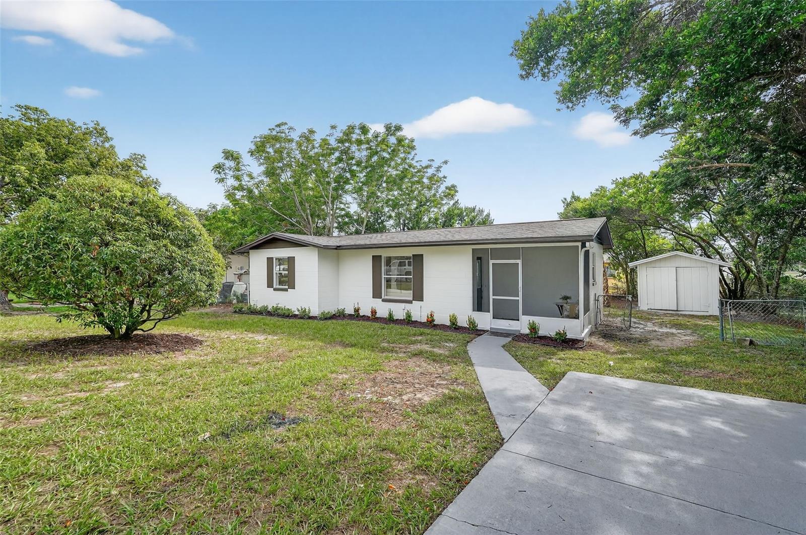 Beautifully Updated 2 Bedroom, 1 Bath Home – No HOA, No Flood Zone – Roof (2016)

Step into this tastefully updated 2-bedroom, 1-bathroom home, where the kitchen and bathroom steal the show. The kitchen features real wood cabinets with plywood construction, soft-close doors, dovetail drawers, quartz countertops, a modern glass herringbone backsplash, and stainless steel appliances that offer both elegance and functionality. The bathroom complements the design with matching finishes and an updated, clean look.

This move-in ready home also includes luxury vinyl tile in the bedrooms, tile flooring in the main living areas, indoor laundry, fresh interior and exterior paint, and a roof from 2016. Enjoy your morning coffee on the cute screened-in front porch, and take advantage of the shed in the backyard for extra storage.

Located in a quiet neighborhood with no HOA and no flood zone, this home offers both charm and peace of mind.