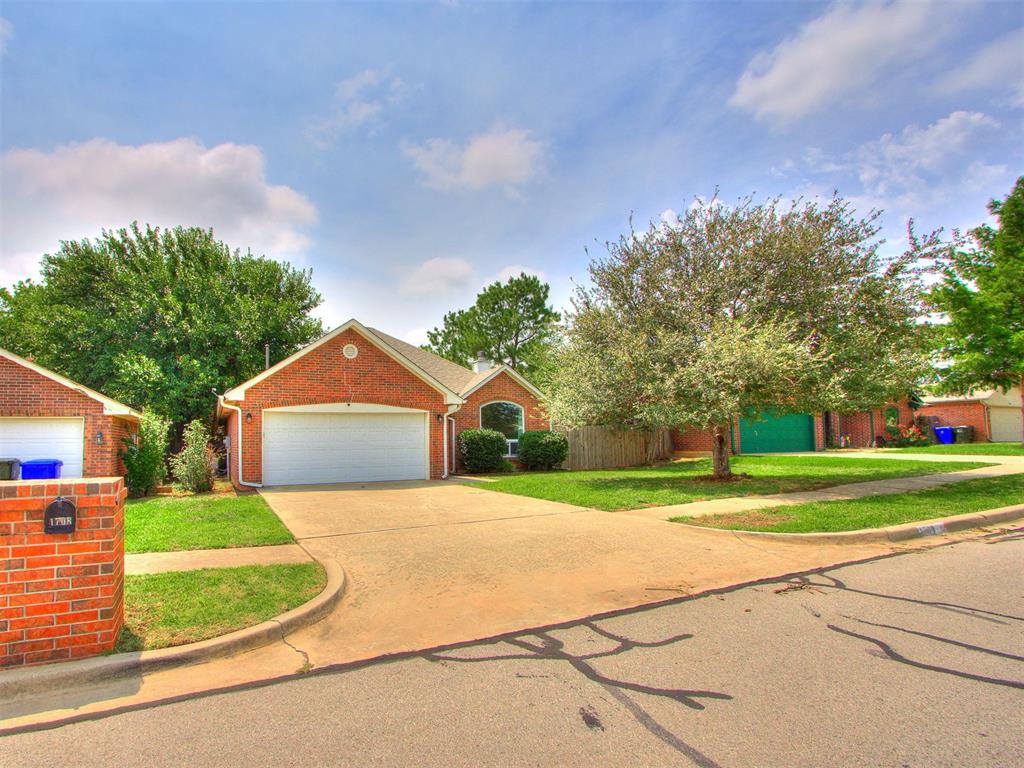 Outstanding opportunity just about 5 minutes from the University of Oklahoma! This great home offers an exceptional value in today’s market. Enjoy the peace of mind of great features such as nearly *$30,000 invested in premium "Renewal by Anderson" replacement windows featuring High-Performance SmartSun glass for enhanced energy efficiency, comfort, and long-term value (20yrs transferible warranty), along with a *complete roof replacement & gutters added, completed in 2022 with workmanship current warranty still valid! *a water tank replaced in 2022, as well as new toilets & counter sinks upgraded for both bathrooms, *front door and patio sliding door replaced. Inside, you'll find a bright, open floor plan featuring vaulted ceilings, abundant natural light and a spacious living are with a nice fireplace. Beautiful laminated floor, including living area and bedrooms, Stainless steel kitchen appliances, generous cabinet space, a pantry and breakfast bar. A dedicated laundry room with built-in cabinetry and countertop workspace. Near shopping areas, restaurants, parks, major highways. With a few remaining cosmetic improvements, this home offers the perfect opportunity for its next owner to make it their own while enjoying the benefit of many major updates already completed.