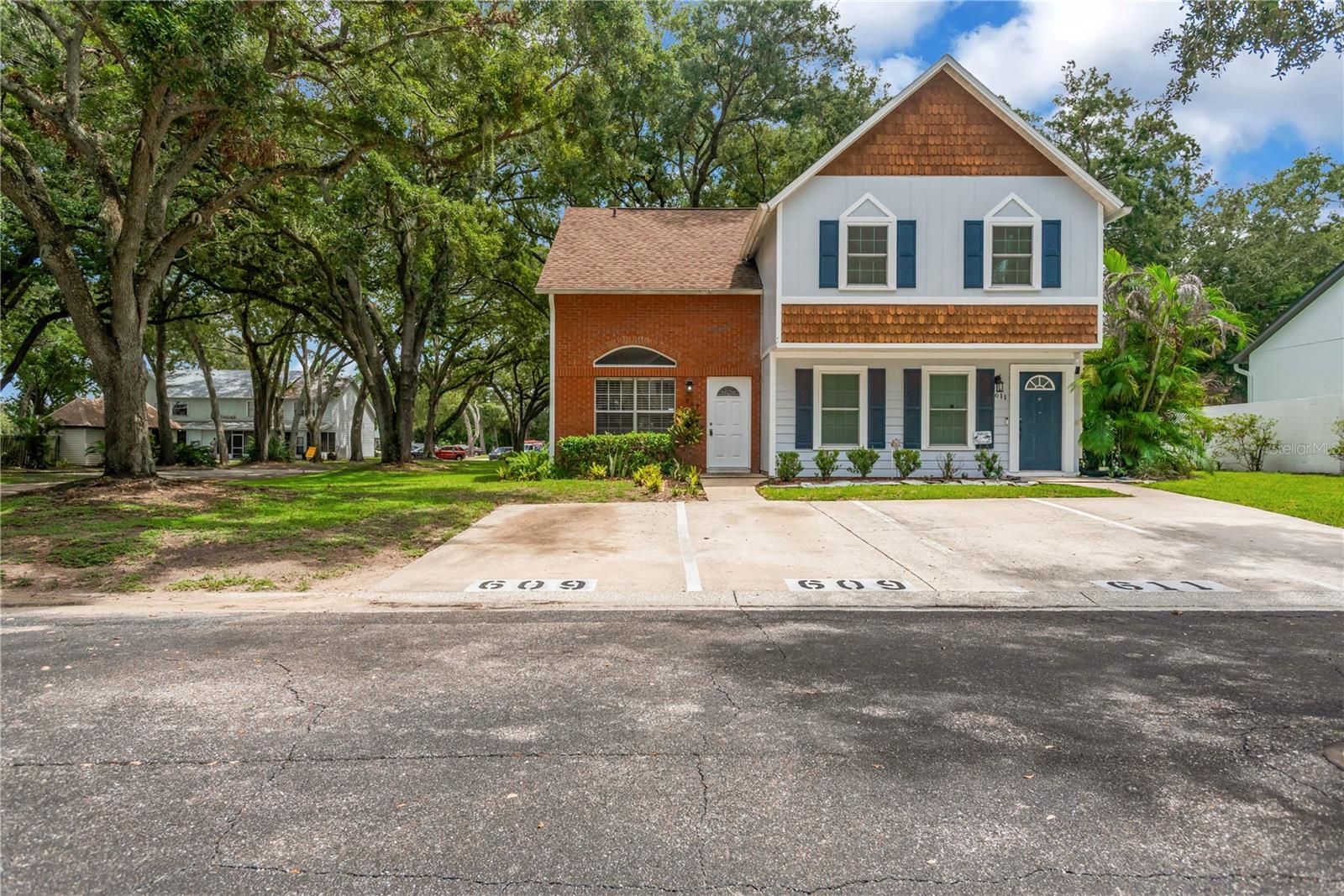 Location! Location! Location!Welcome to 609 Saint Henry Drive, a two-bedroom, one-and-a-half-bath townhouse offering approximately 1,040 square feet in Kings Court Townhomes. The floor plan keeps the living spaces downstairs and both bedrooms upstairs, giving daily life a little separation without wasting space.Out back, the screened Florida room is ready for morning coffee, evening conversations, or a quiet place to enjoy Florida weather without becoming part of the mosquito buffet. Two reserved parking spaces are conveniently located directly in front of the townhouse, with nearby visitor parking for guests.The monthly HOA fee is $146.50, helping make this an approachable option for first-time buyers, downsizers, or investors searching for an affordable Brandon, Florida townhouse. The central Brandon location provides convenient access to Brandon Boulevard/SR 60, I-75, the Selmon Expressway, Brandon Exchange, restaurants, shopping, medical facilities, and everyday essentials.