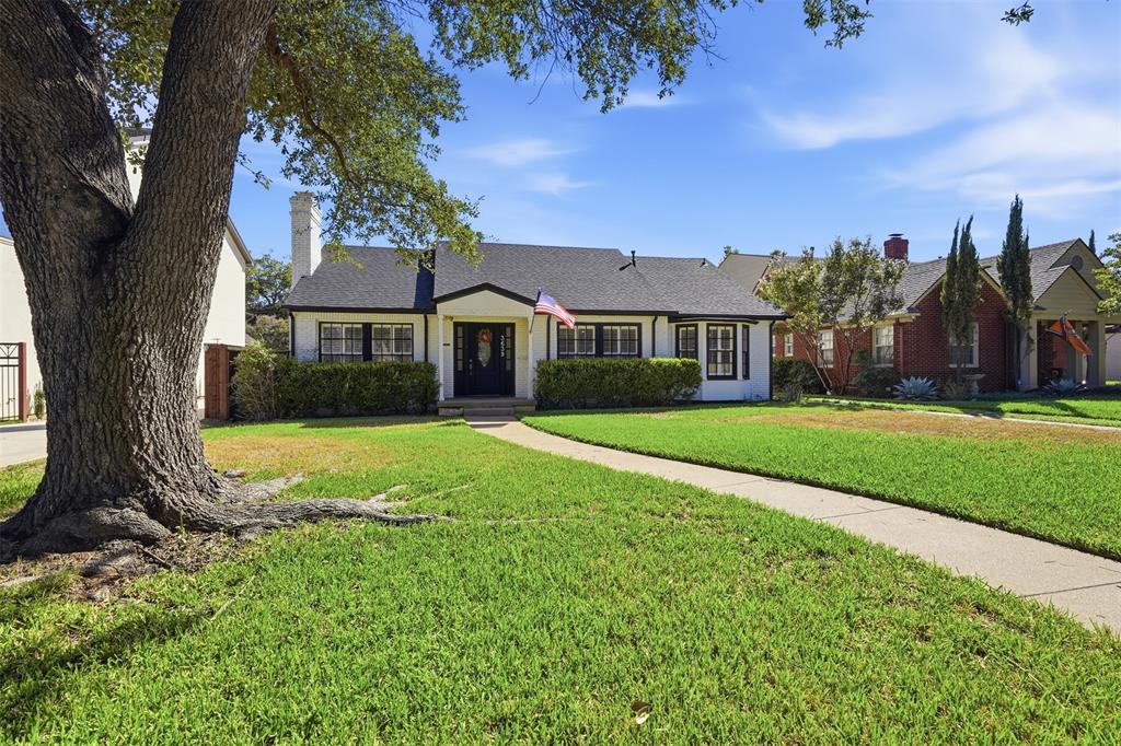Charming and cozy just a block from TCU’s fields, this inviting home offers 2 bedrooms, 2 full baths, and 2 living areas with plenty of space to relax and gather. Warm hardwood floors, elegant moldings, and a quaint fireplace framed by built-ins bring character to the spacious main living area. A formal dining room leads into the bright kitchen, featuring white marble countertops and built-in stainless appliances. Filled with natural light, the second living area overlooks the large backyard, creating a welcoming spot for morning coffee, entertaining, or unwinding. A separate study adds flexibility for a home office or additional sleeping space. Outside, mature trees and an extended patio offer room to enjoy quiet mornings and evenings with friends. With TCU close by, this cottage blends classic charm with a convenient Fort Worth location.