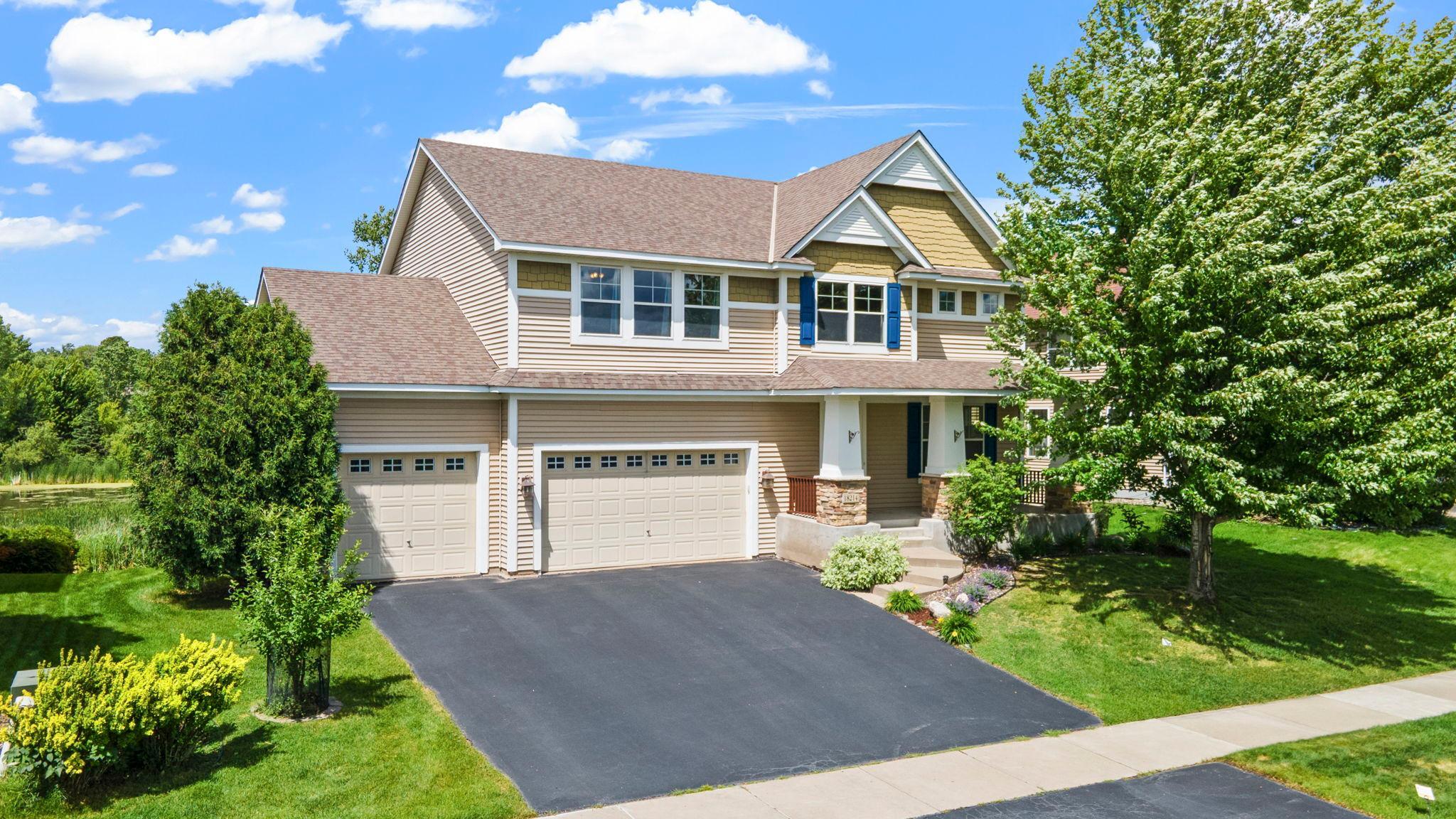 Enjoy a rare combination of space, character, and natural beauty in this exceptional 5-bedroom, 3-bathroom home nestled on a quiet street within the highly sought-after Wayzata School District.Backing directly to picturesque wetlands and three tranquil ponds, the property offers a peaceful setting filled with wildlife, scenic views, and a sense of privacy that is difficult to find.Inside, thoughtful design details and timeless finishes create a warm, welcoming atmosphere. A dramatic two-story living room with expansive windows serves as the centerpiece of the home, filling the space with natural light while showcasing the stunning wetland backdrop.Rich cherry cabinetry, granite countertops, hickory flooring, and detailed millwork add character throughout, blending everyday comfort with refined style.This home features four bedrooms on the upper level including a private primary suite, a dedicated main-level office, and a recently 75% finished walkout lower level with an additional bedroom. Multiple gathering spaces provide flexibility for entertaining, relaxing, or working from home.Outdoor living is equally impressive with a maintenance-free deck, patio, front porch, and beautifully maintained yard overlooking the water. Complete with a 3-car garage with loft storage, neighborhood pools, and close proximity to parks, trails, and Meadow Ridge Elementary, this home delivers an outstanding lifestyle in Maple Grove.
