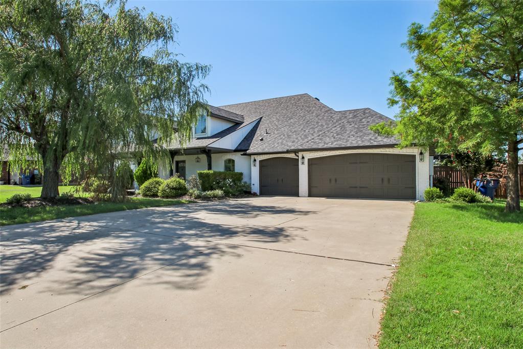 1028 Skyline Blvd is a one-story Edmond home with a functional layout and modern finishes throughout. The kitchen features stainless steel appliances, quartz countertops, and a walk-in pantry, creating a well-equipped space for cooking and entertaining. A fireplace anchors the main living area, adding warmth and ambiance to the central gathering space. The primary bedroom includes a walk-in closet for convenient storage and organization, while the primary bathroom features a separate tub and shower for everyday convenience. A patio extends the living space outdoors, flowing to a fully fenced backyard that creates ample room for relaxation and entertaining. A three-car garage completes this well-maintained residence with practical amenities and comfortable living spaces throughout every room.