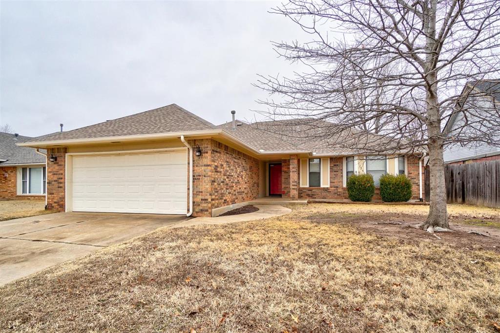 Welcome to this charming 3-bedroom, 2-bathroom home that exudes warmth and style! The cozy living area beckons with a brick fireplace, complete with built-in shelving and tray ceilings, creating an inviting ambiance perfect for relaxation. The remodeled kitchen boasts granite countertops and stainless steel appliances, including a Convection Oven and Auto open/close microwave drawer. Convenience is key with an included washer and dryer. The spacious master bedroom features a generously-sized walk-in closet and a beautifully remodeled shower that adds a touch of luxury. Outside, the fenced backyard offers a private retreat, perfect for unwinding, and is complemented by a custom-built storage shed. For added safety, an in-ground storm shelter is conveniently located in the garage. Nestled in a great neighborhood and adorned with thoughtful upgrades, this home offers a comfortable and welcoming living space. Don't miss the chance to make it yours today! Every All County Heartland Property Management residents are enrolled in the Resident Benefits Package (RBP) for an additional $54.95/month which includes liability insurance, HVAC air filter delivery, on-demand pest control, and much more! More details upon application.