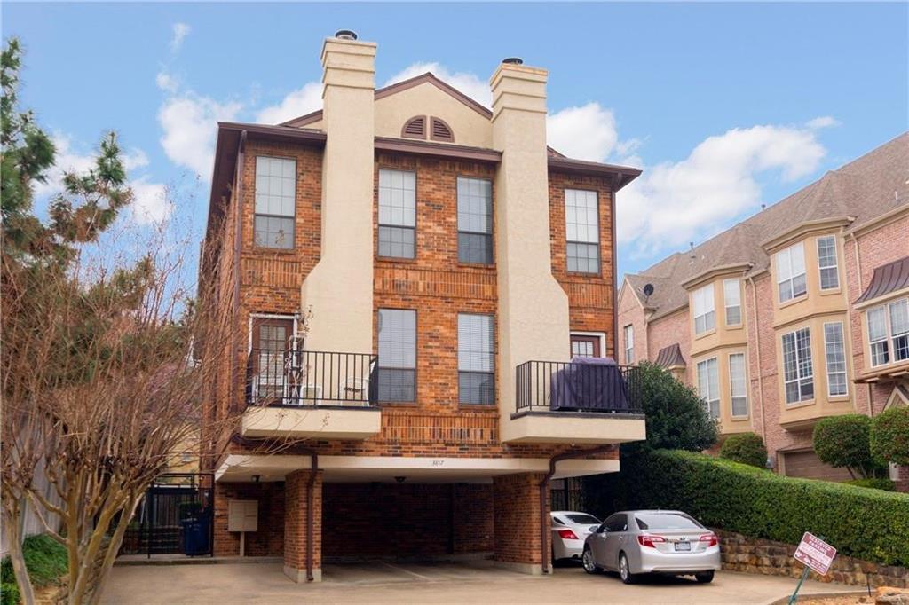 Spacious recently updated, one bedroom, one bath condo in a prime Oak Lawn location. Just minutes from downtown, Deep Ellum, Knox Henderson, Greenville, & West Village. Updated New Kitchen Cabinets, Kitchen and Bathroom fixtures, Fully Repainted, Updated Bathroom, New Washer & Dryer, Re-Polished Wood Floors, New Bedroom Carpet, and New AC and Hot Water Heater. Large living room with hardwoods, fireplace, & a wall of windows for lots of natural light. Kitchen opens to the living room. Primary bedroom has a wall of closets & a balcony. Gated pedestrian entry. Close to shopping, dining, Turtle Creek and Katy Trail.