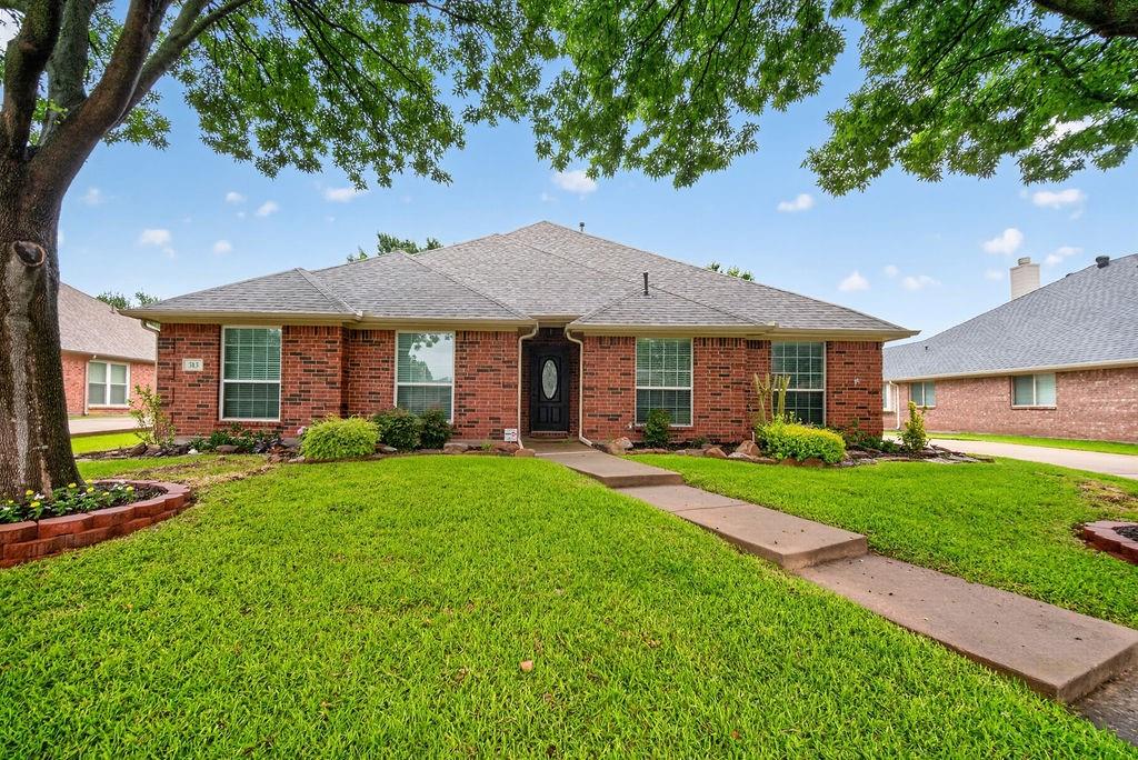 Great opportunity to lease a pristine 4-bedroom, 2-bathroom home in the sought-after Maxwell Creek North community. This residence features a spacious, open-concept layout highlighted by brand-new, high-end engineered wood flooring and classic tile throughout—offering a completely carpet-free environment for easy maintenance and modern appeal.The chef-inspired kitchen is equipped with gas cooking and abundant cabinet space, overlooking a bright living area anchored by a cozy gas-log fireplace. The private primary suite serves as a true retreat, complete with a double vanity, separate shower, garden tub, and an oversized walk-in closet.Outside, the backyard provides a peaceful escape with a custom pergola, ideal for outdoor entertaining or quiet evenings. Fresh neutral paint throughout ensures this home is move-in ready. Located within the top-rated Wylie ISD and conveniently close to local shopping, dining, and parks, this home perfectly blends style and location.