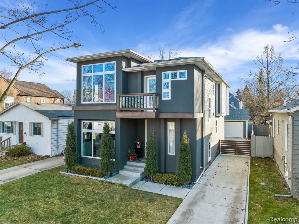 Welcome home! This newer construction contemporary home built by Lynch Custom Homes is what you’ve been looking for - Located on one of Birmingham’s most modern blocks - the completely open floor plan has a stylish kitchen with an amazing gas fireplace. The clean architectural lines with unique modern tiles, LED lighting, and high ceilings - the design is also functional with mudroom lockers, 2nd floor laundry with an exquisite primary bath suite and newly replaced carpeting on the entire 2nd floor. The lower level was finished last year with a custom glass wine cellar, new heated flooring, built in electric color changing fireplace and hidden display. Seller has installed field turf in the back yard, with an amazing putting green any golfer would envy. Perfect modern style, positioned to enjoy the proximity to Downtown Birmingham’s cafes and restaurants, shopping, and Birmingham schools. Schedule you’re showing now!