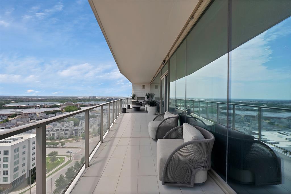 Looking for a turn-key luxury condo look no further! Designed by Dallas Design group with luxury finish outs. Welcome to Windrose Tower located in the prime location of Legacy West! This stunning luxury high-rise condo showcases breathtaking panoramic views of the city. Unit 1604 is a 3 bedroom and 3.5 bath unit and is 2,589 square feet. Each bedroom comes equipped with California closets, granite countertops, and high quality finishes all over the unit. The primary bathroom has a double vanity, soaking tub, and separate showers. The condo has an open floor plan with floor-to-ceiling windows that flood the space with natural light making it a perfect place to watch the sunset facing towards downtown. Amenities included are a 24-hour concierge service, fitness center, pool, golf simulator, business center, valet services, and many more. Windrose Tower offers great access to amazing upscale restaurants, entertainment, and shopping in walking distance of the complex.